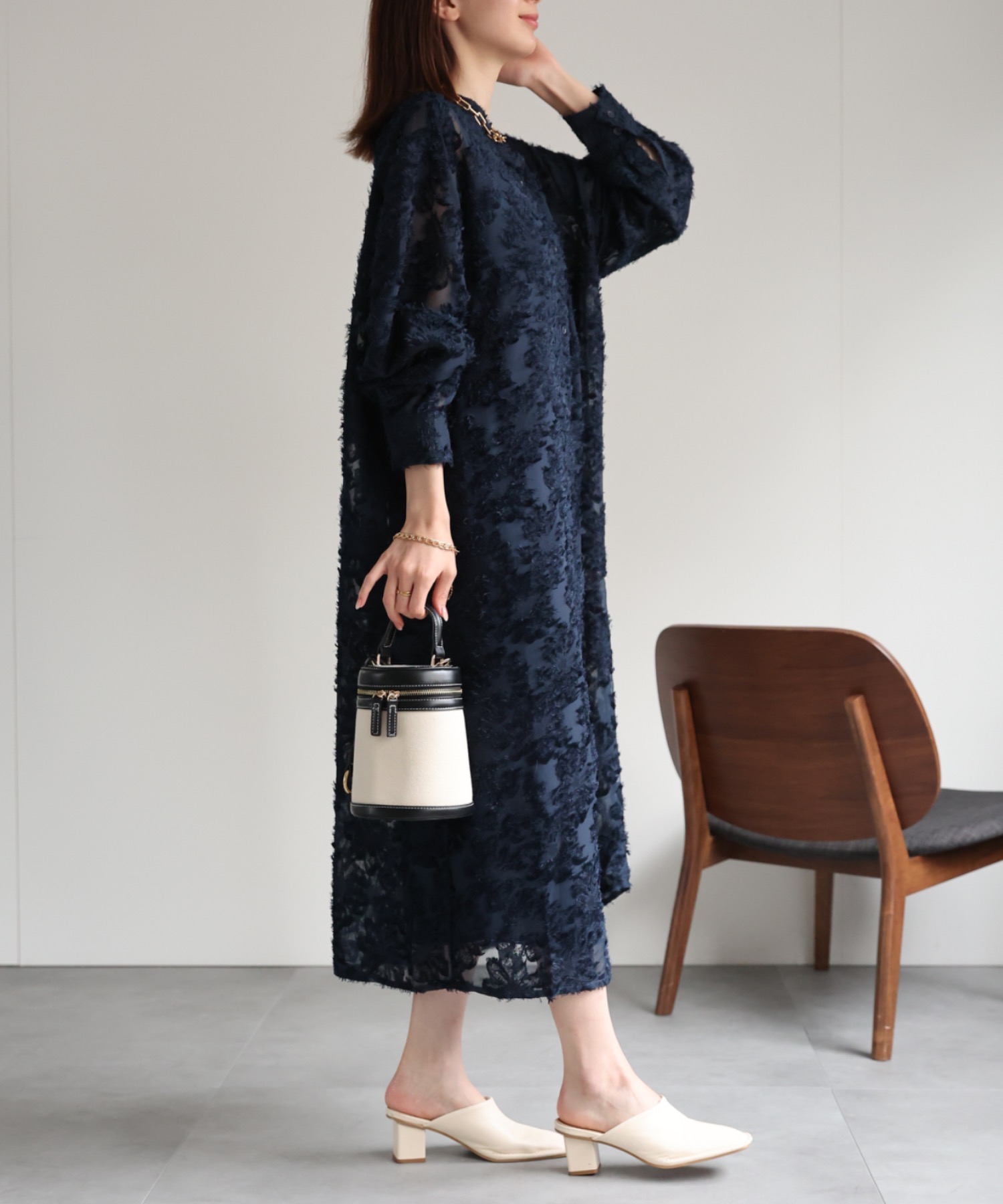 model：162cm 着用サイズ：F