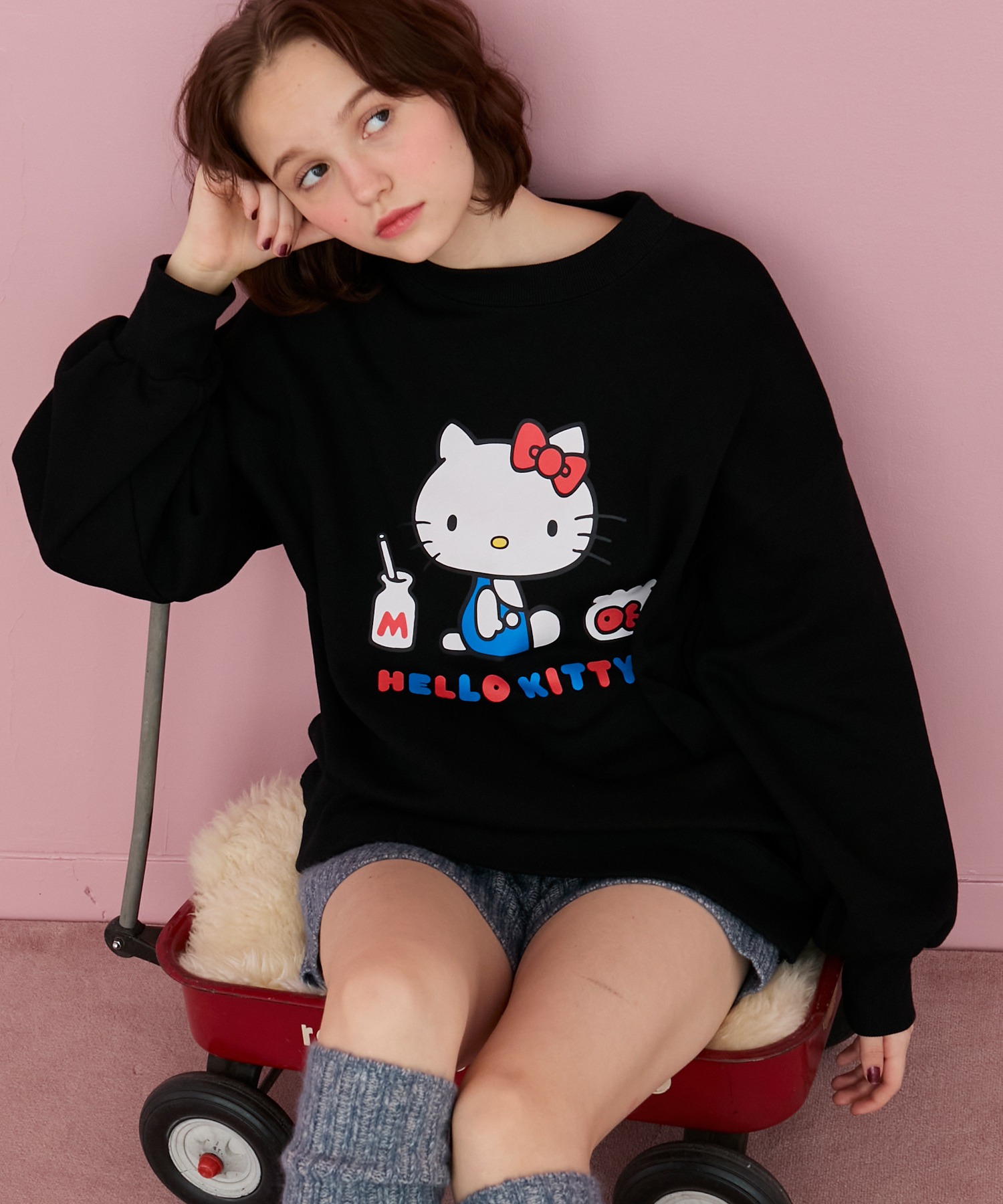 HELLO KITTY × forksy.】アソート レトロプリント オーバー