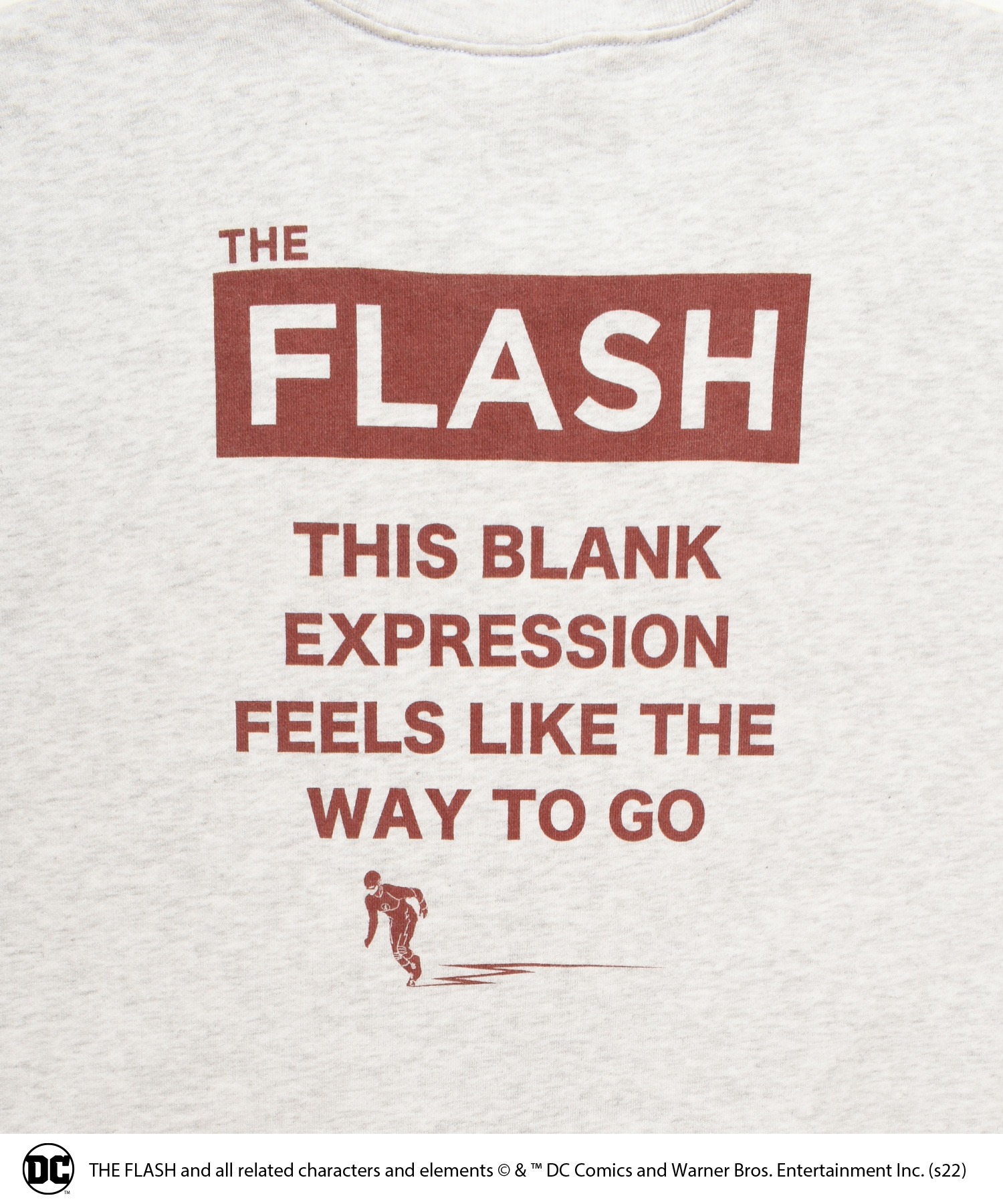 DC/THE FLASH】バックプリントスウェット BACK TO THE FIELD