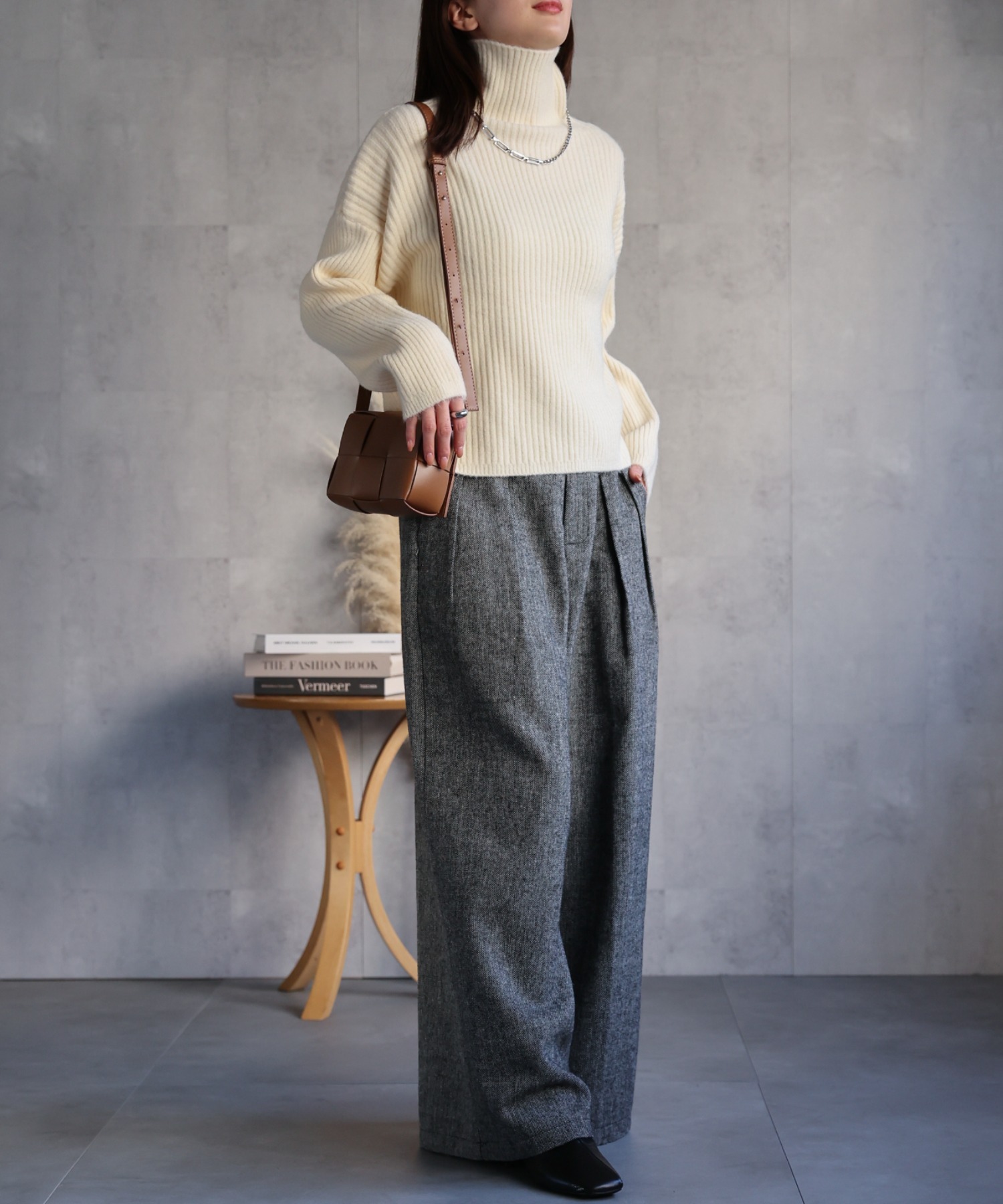 model：162cm 着用サイズ：F