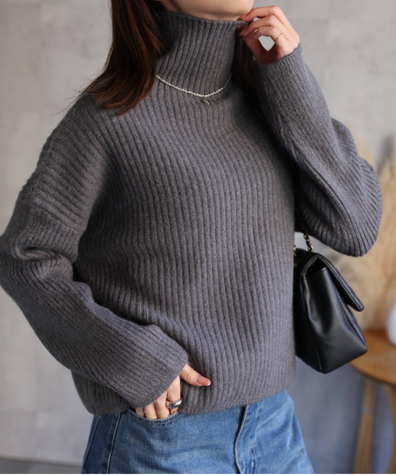 model：162cm 着用サイズ：F