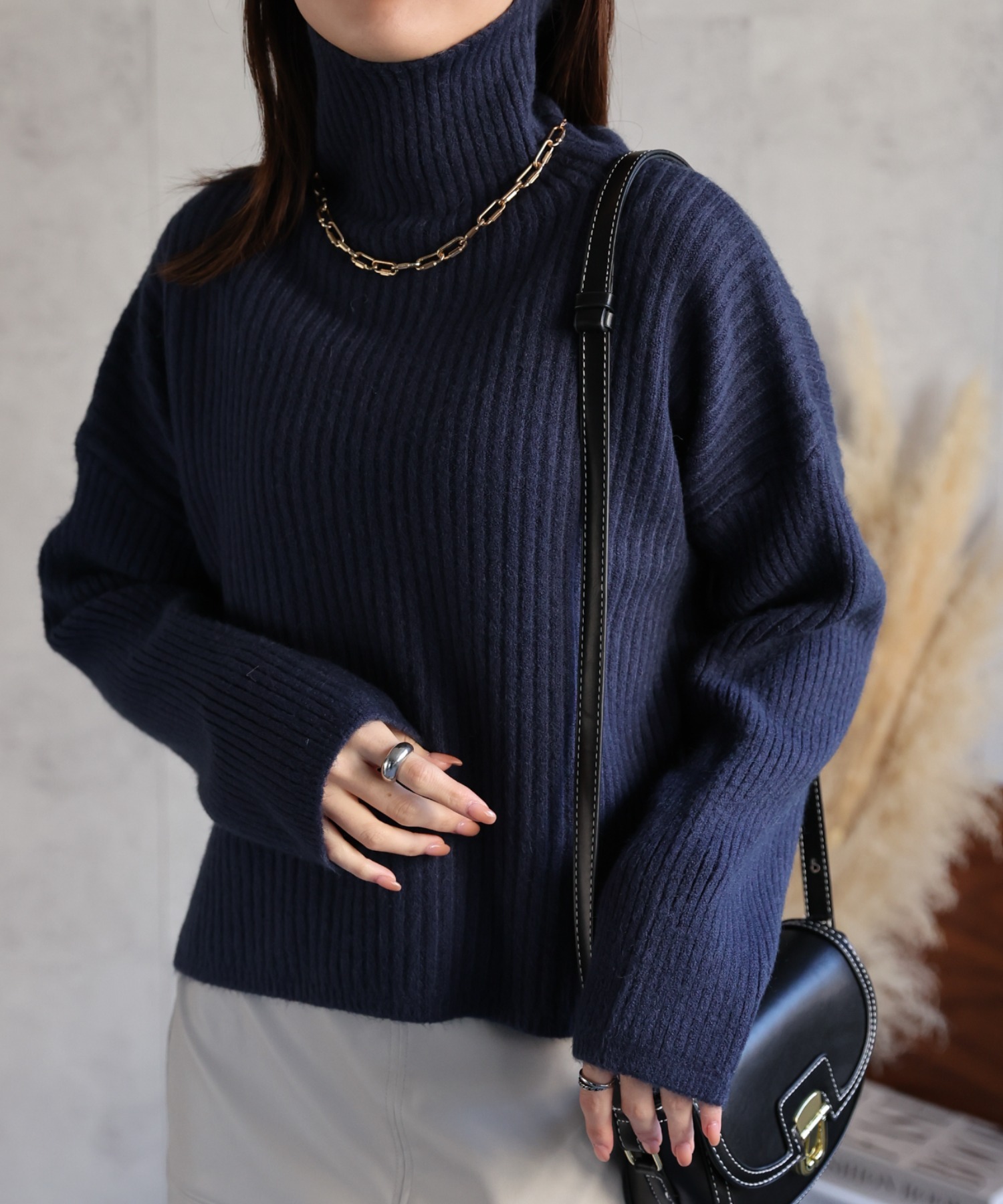 model：162cm 着用サイズ：F
