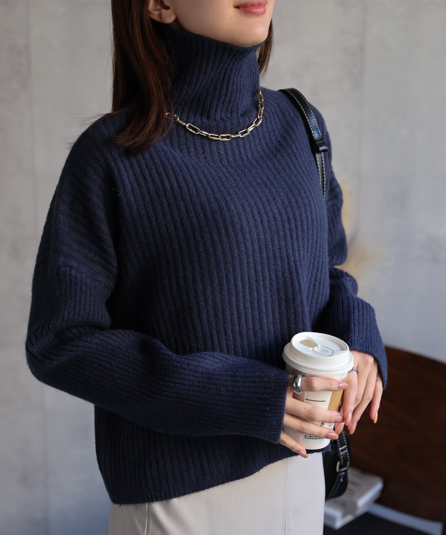 model：162cm 着用サイズ：F