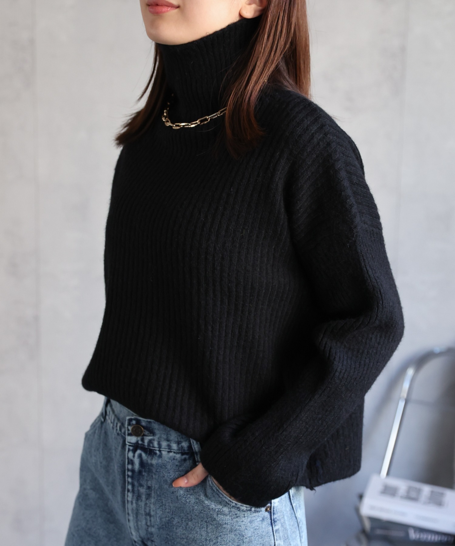 model：162cm 着用サイズ：F