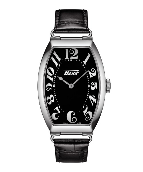 Tissot ティソ ヘリテージ ポルト ブラック文字盤 ブラックレザー クォーツ メンズ レディース兼用シェアウォッチ