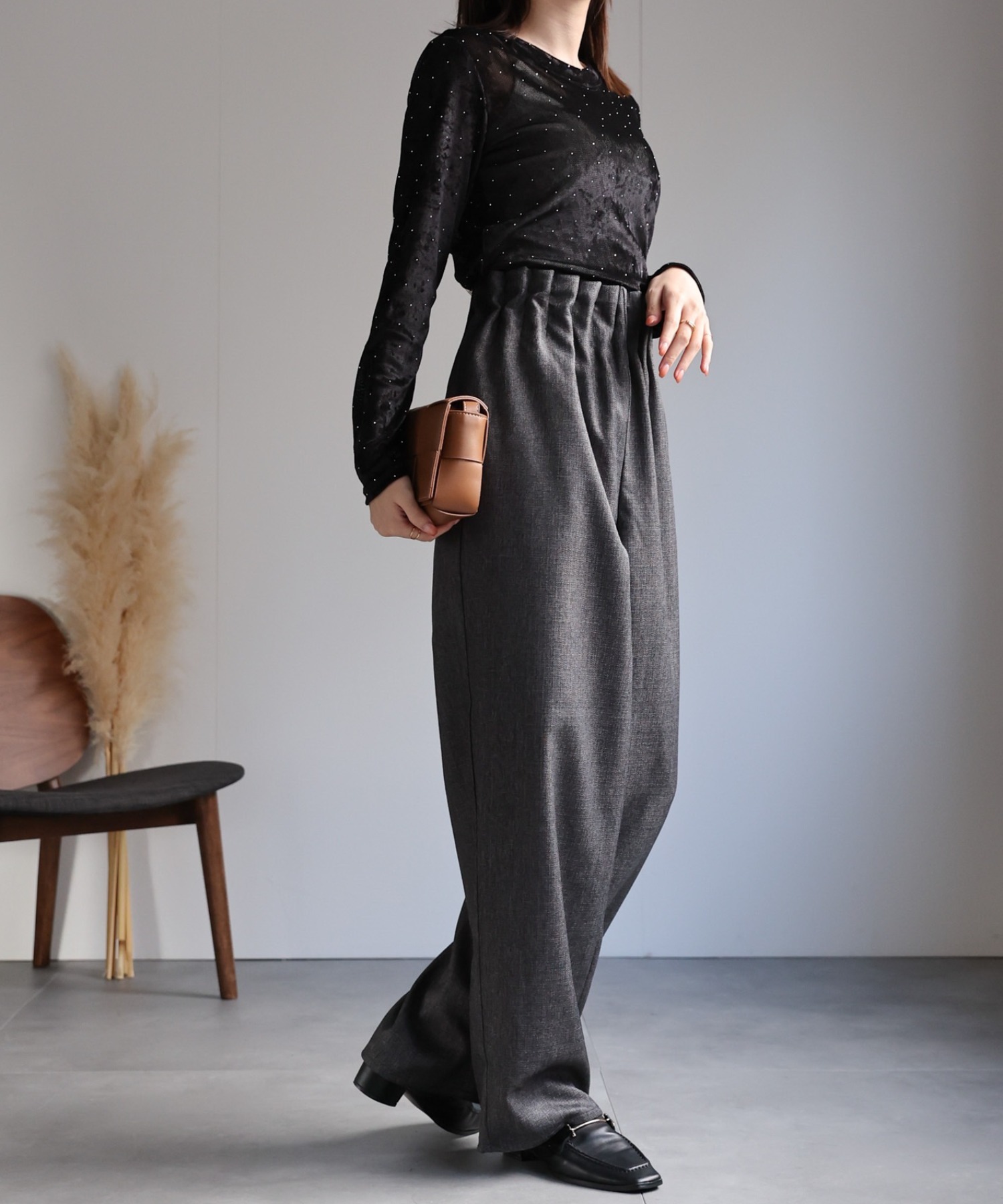 model：162cm 着用サイズ：F
