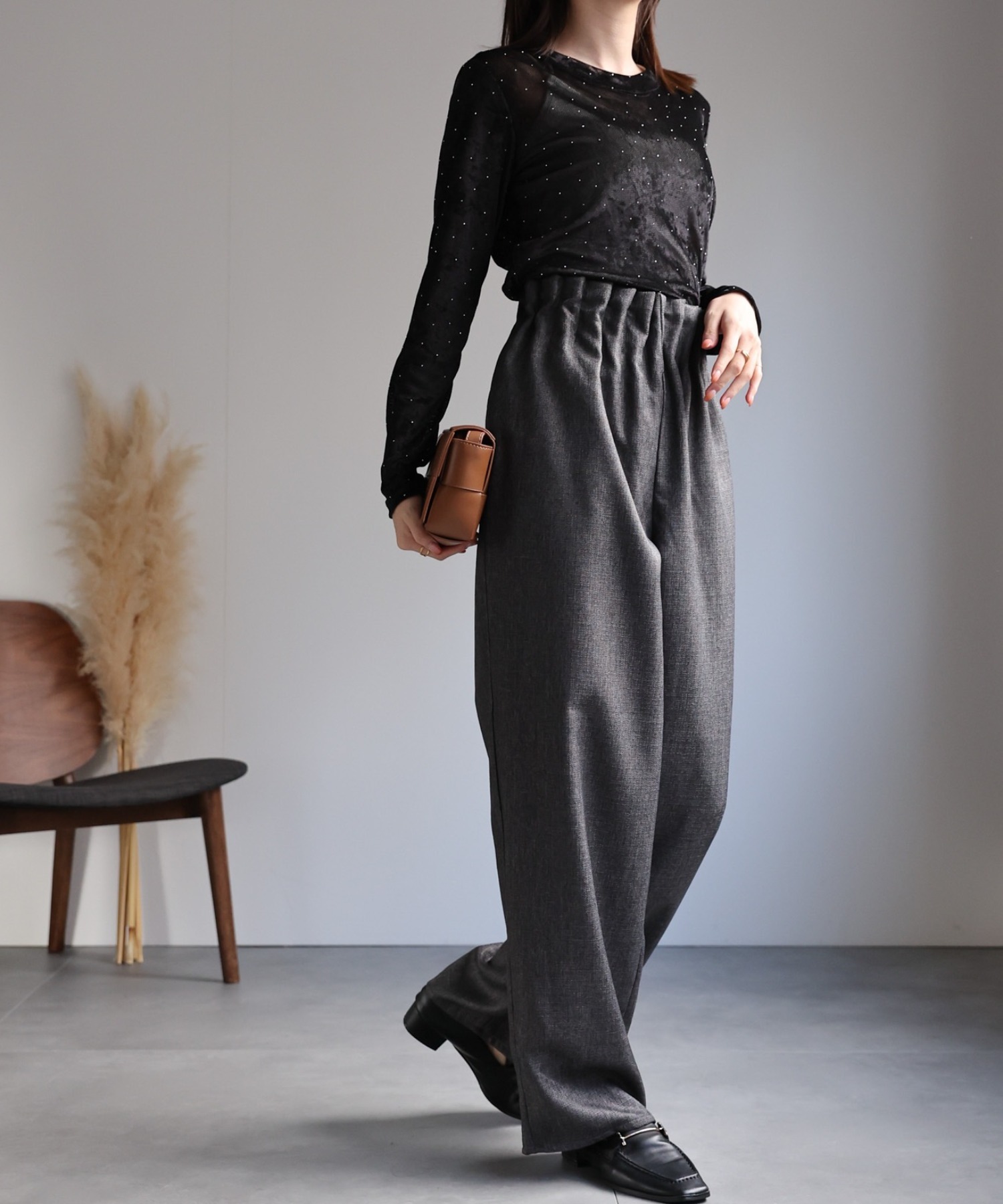 model：162cm 着用サイズ：F