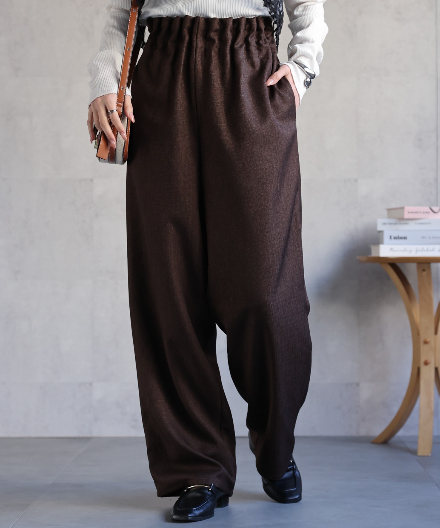 model：162cm 着用サイズ：F