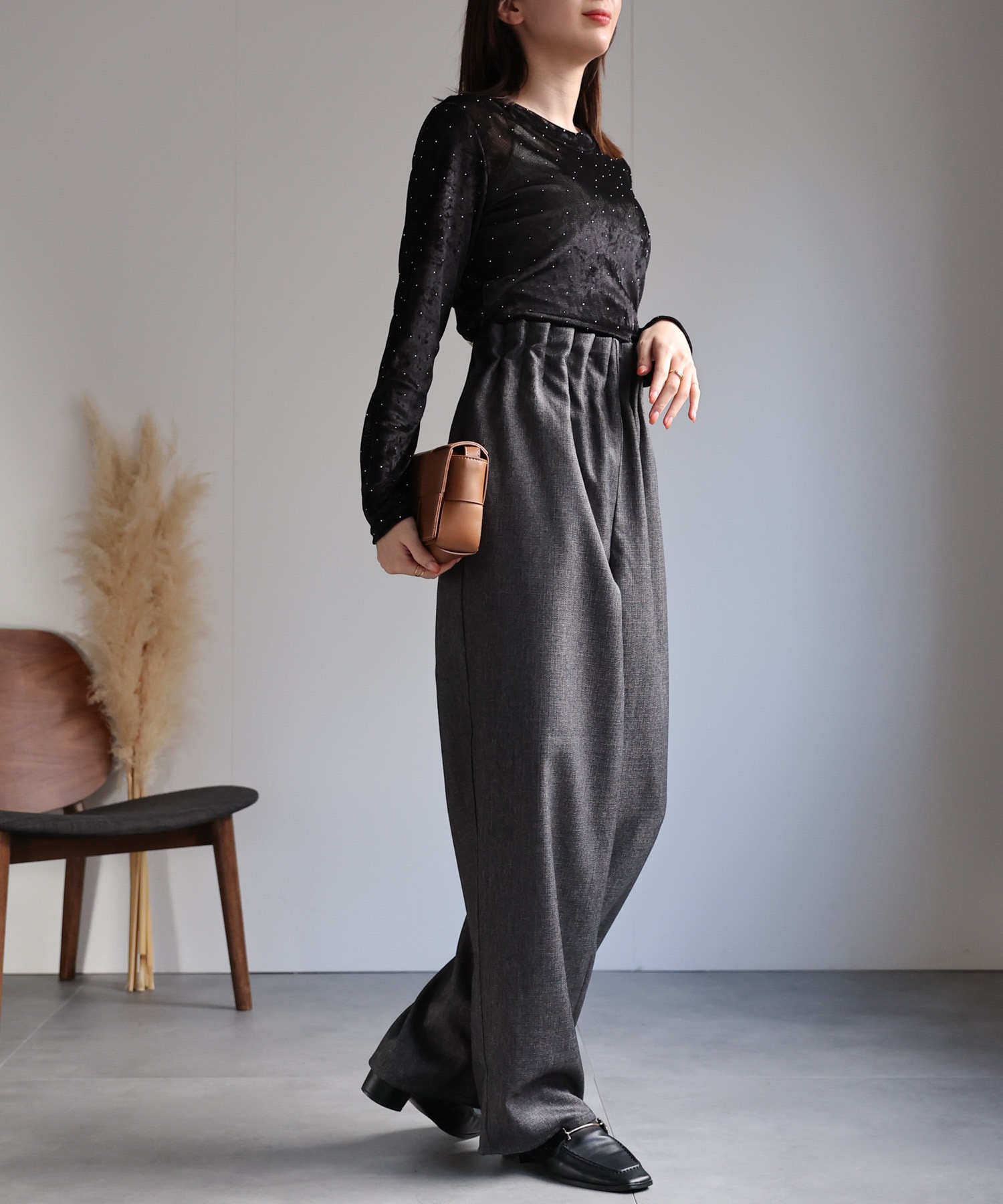 model：162cm 着用サイズ：F