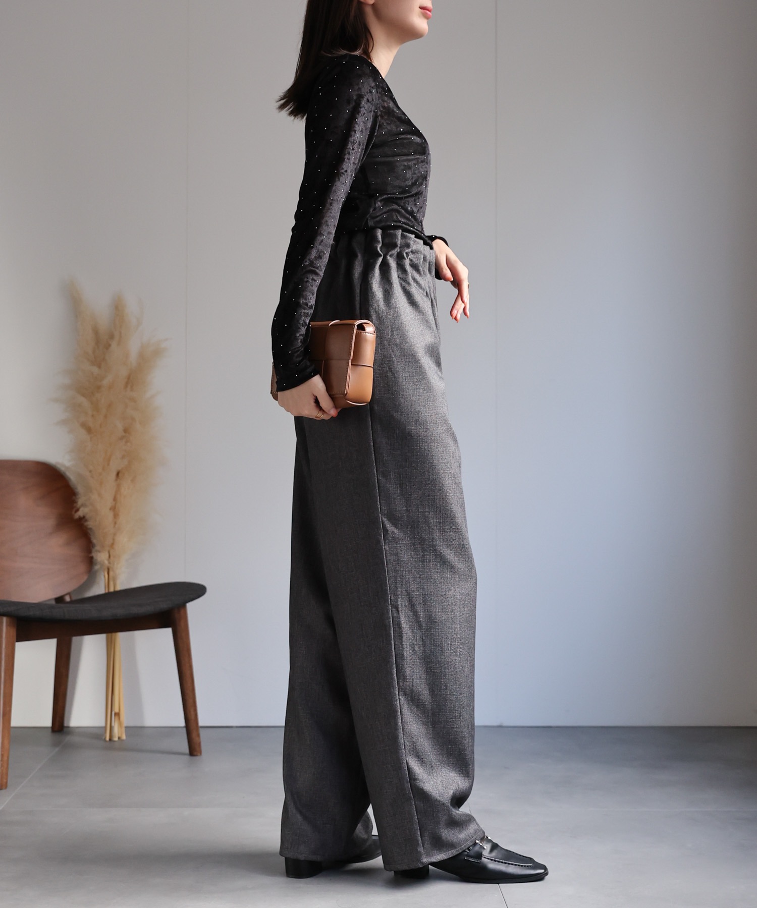 model：162cm 着用サイズ：F