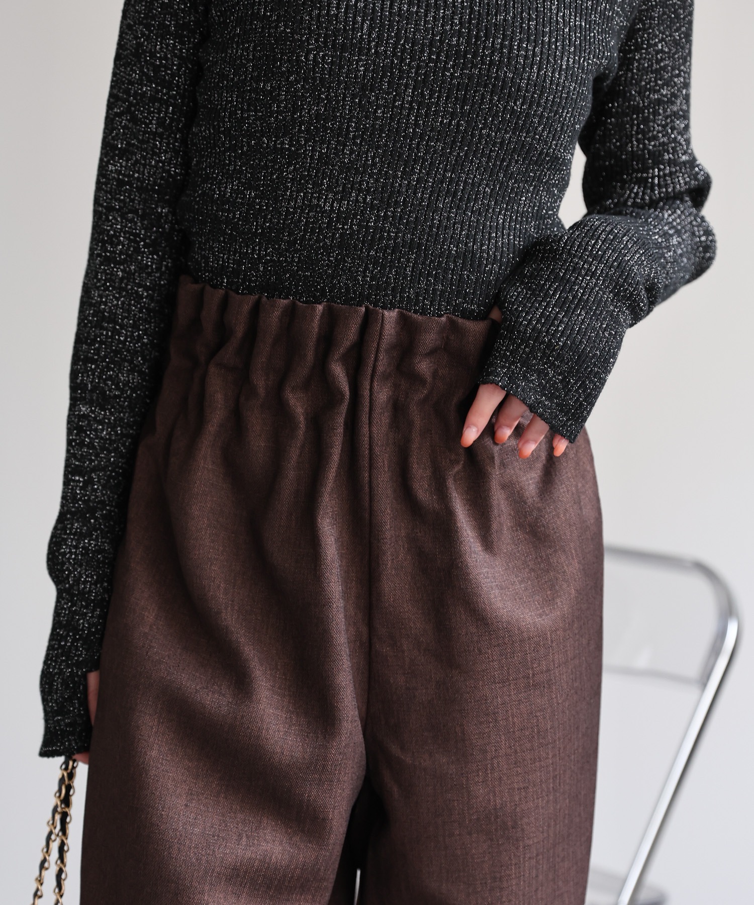 model：162cm 着用サイズ：F