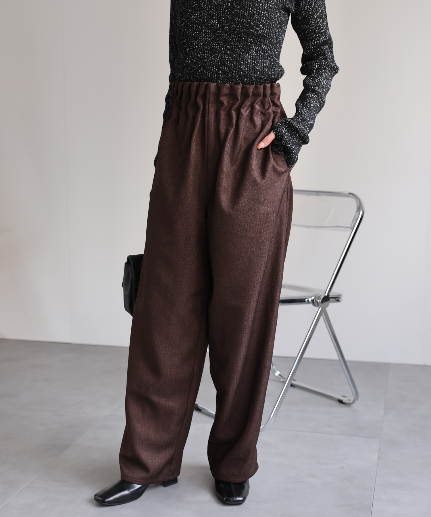 model：162cm 着用サイズ：F