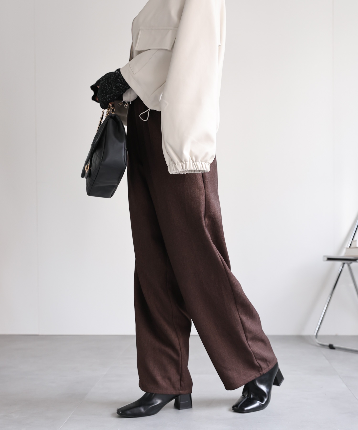model：162cm 着用サイズ：F