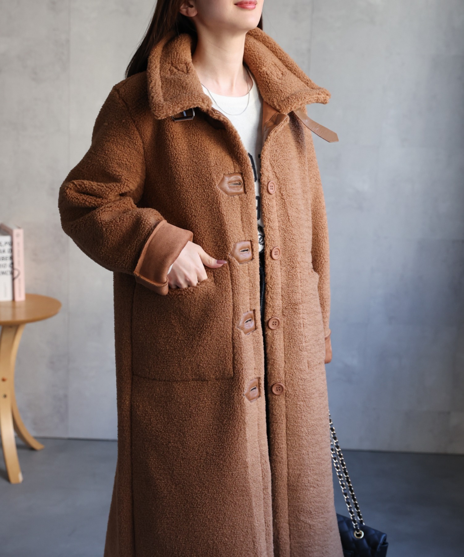 model：162cm 着用サイズ：F