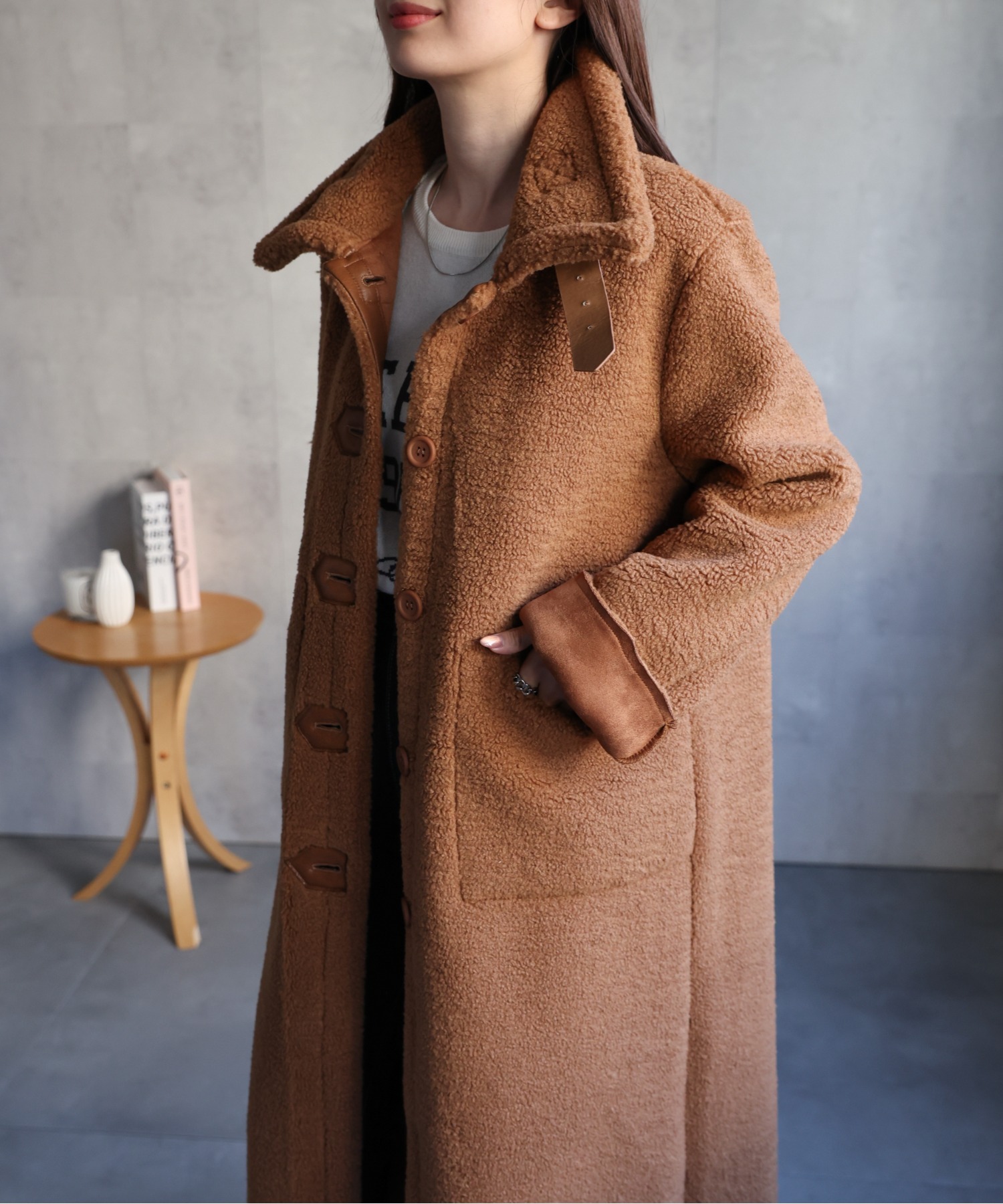 model：162cm 着用サイズ：F