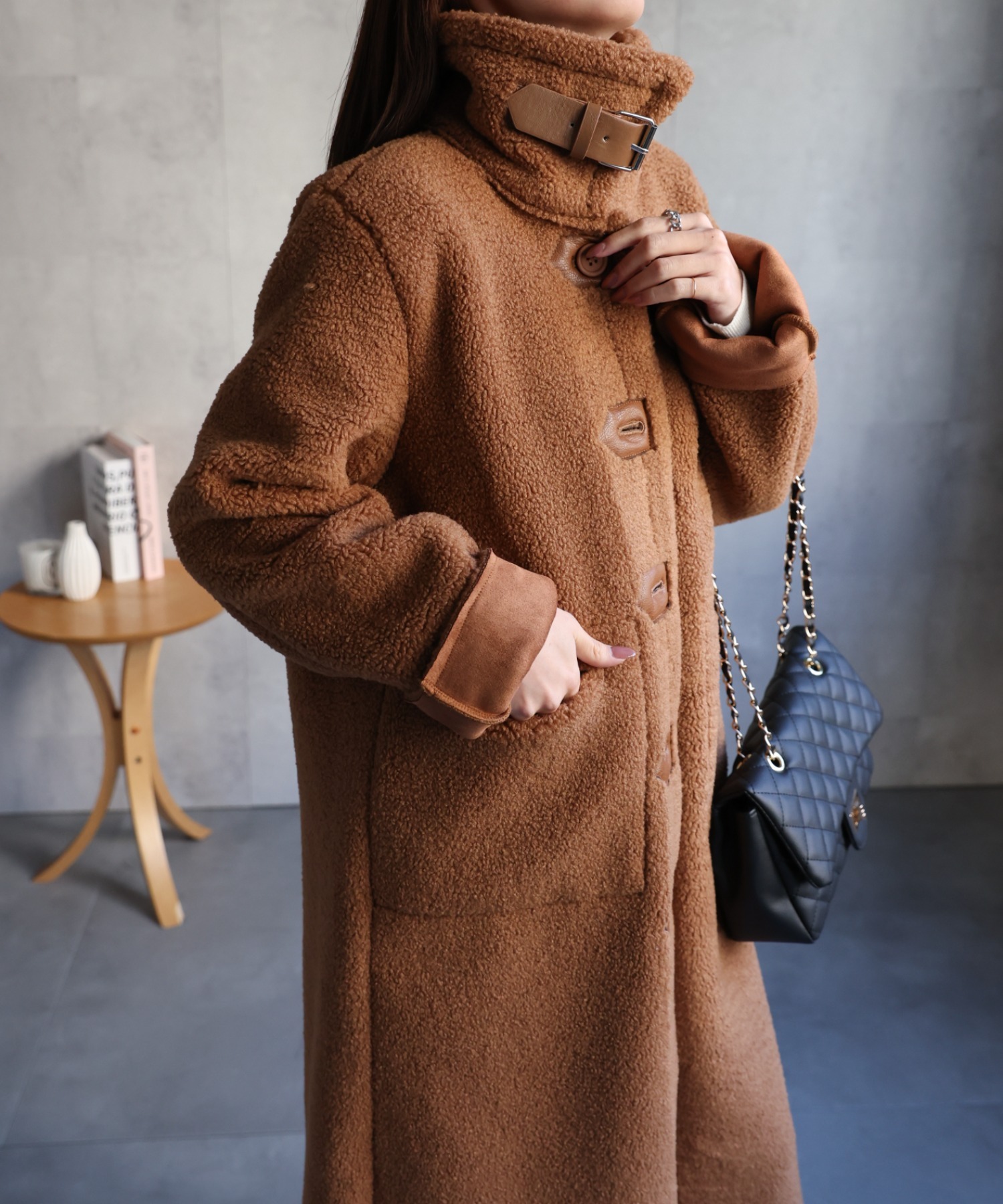 model：162cm 着用サイズ：F
