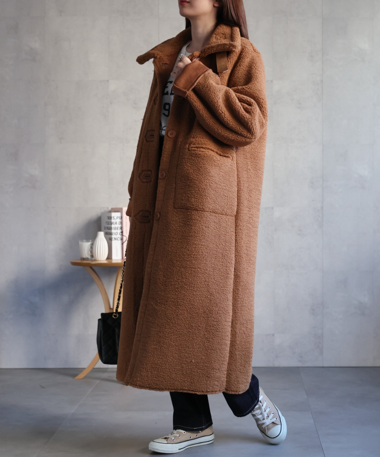 model：162cm 着用サイズ：F