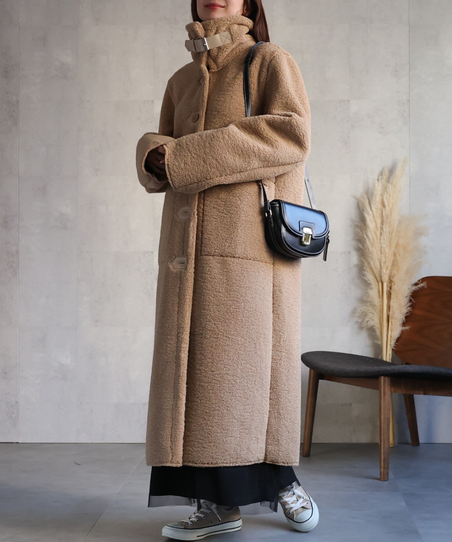 model：162cm 着用サイズ：F