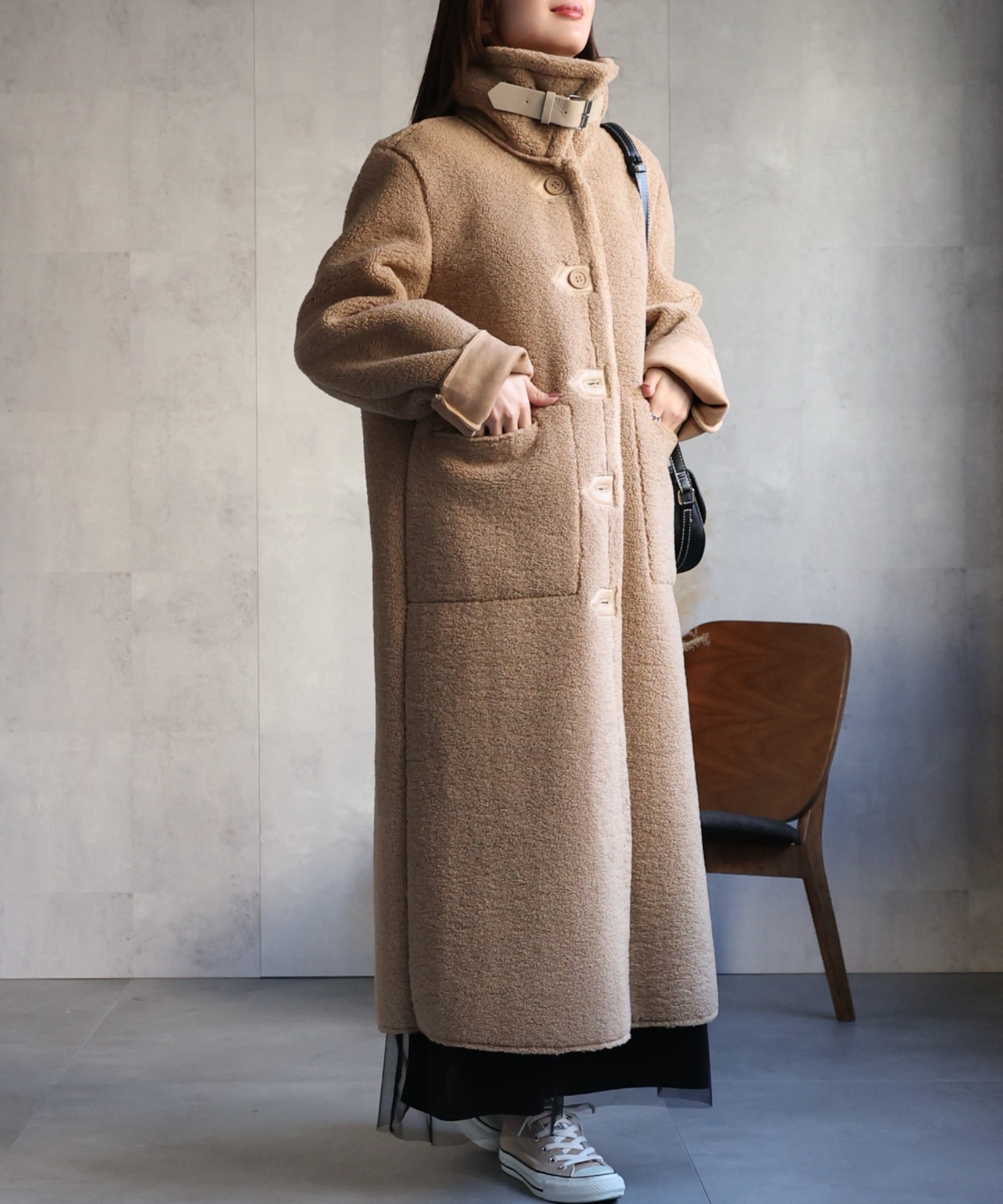 model：162cm 着用サイズ：F
