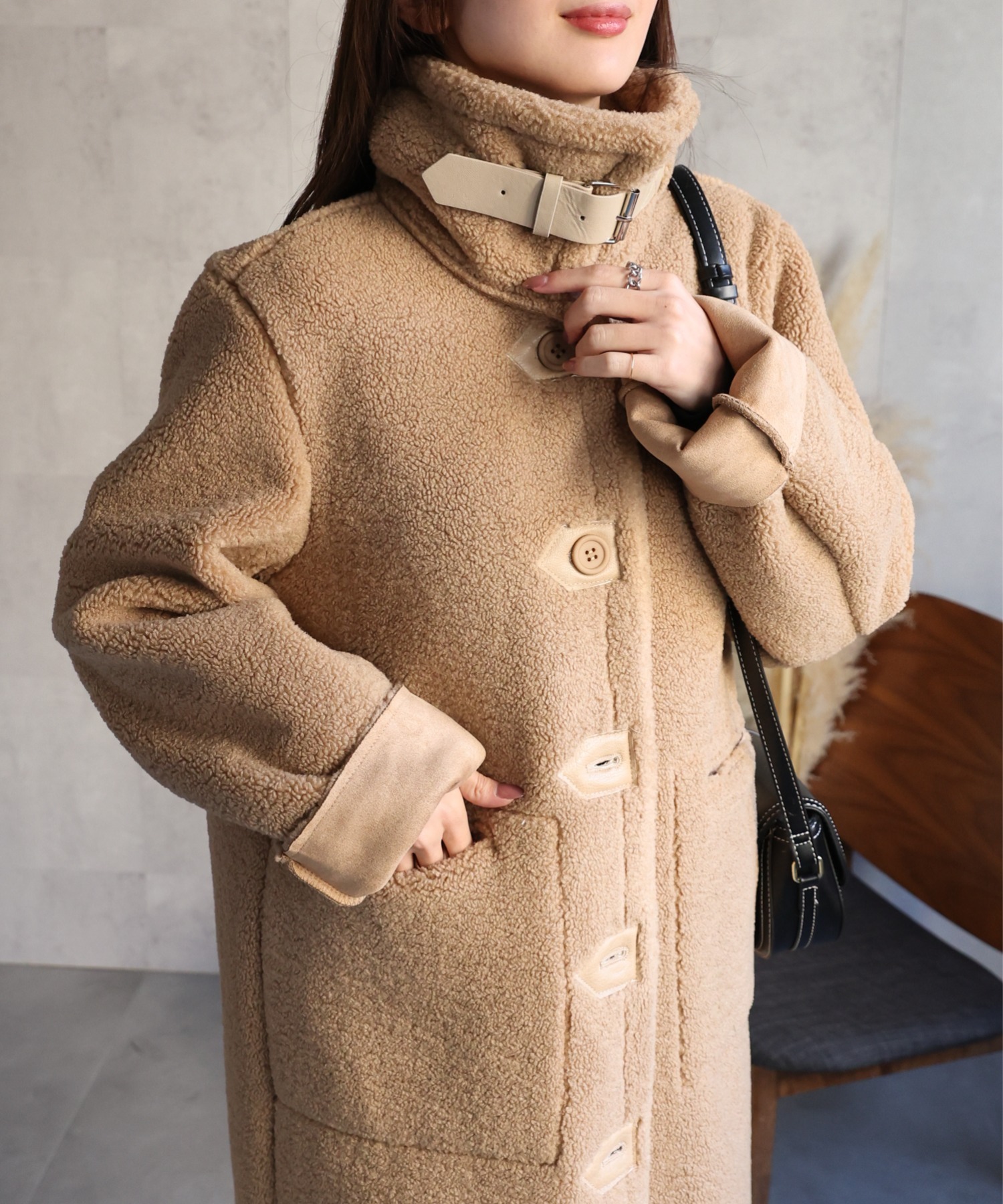 model：162cm 着用サイズ：F