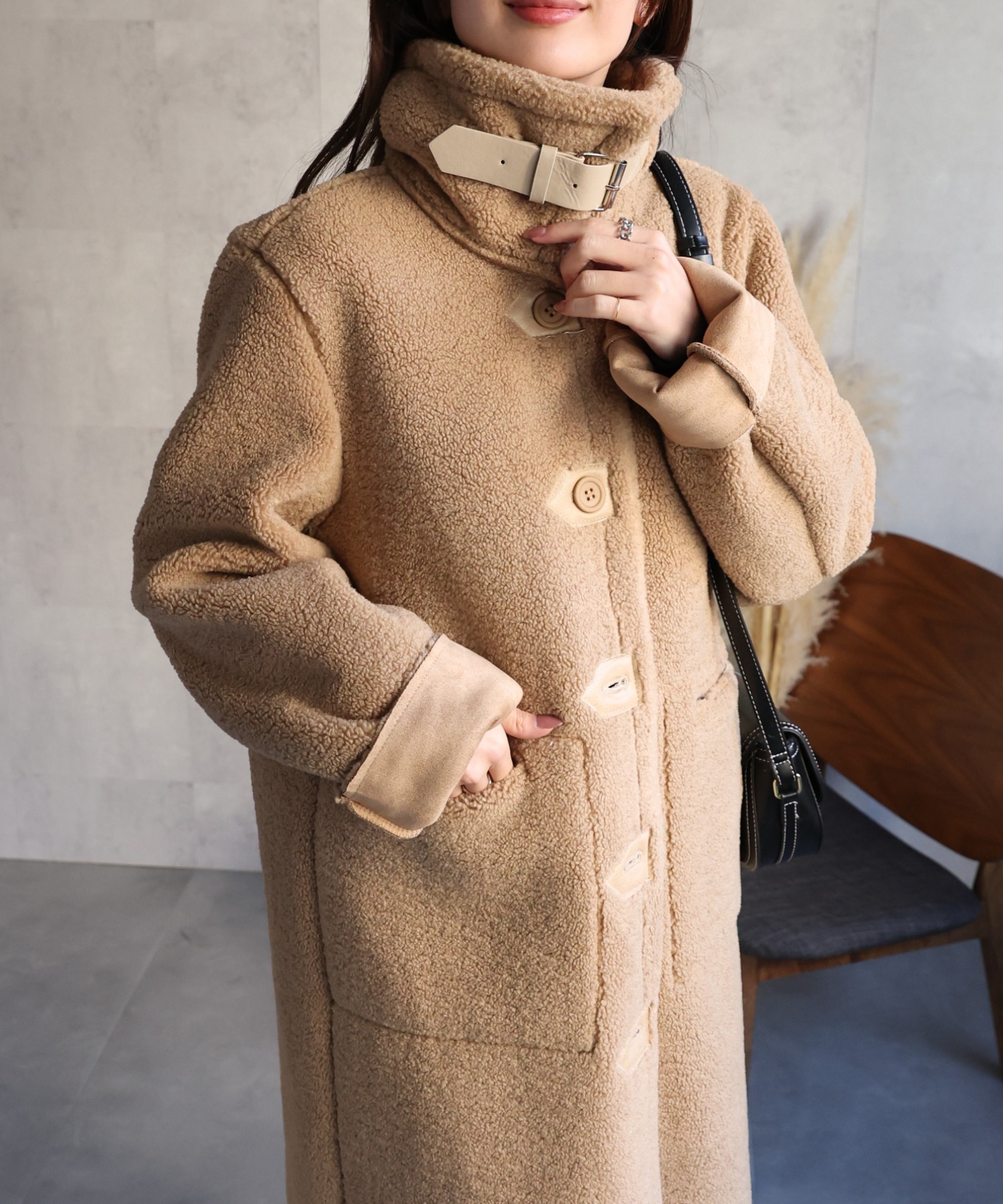 model：162cm 着用サイズ：F