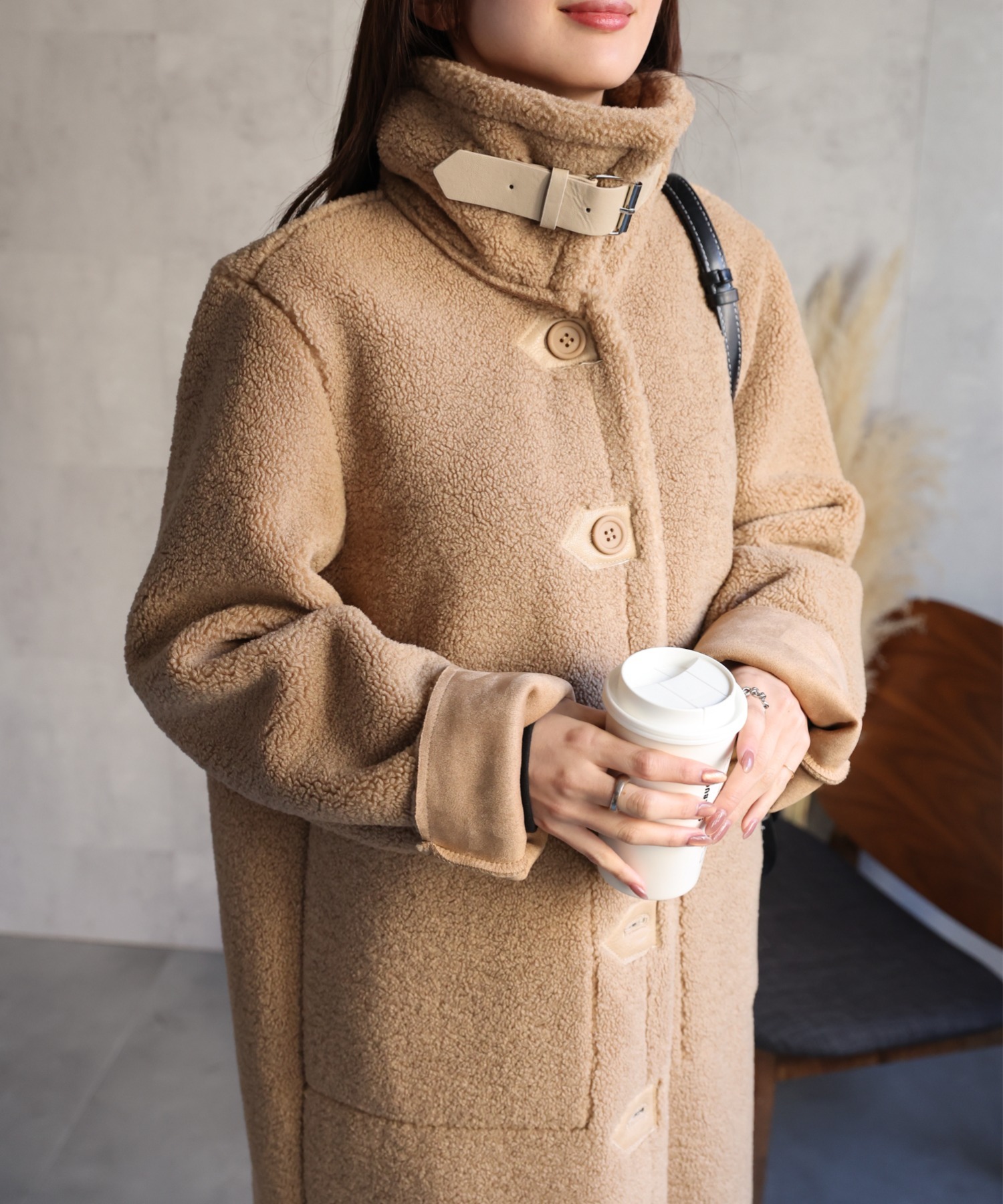 model：162cm 着用サイズ：F