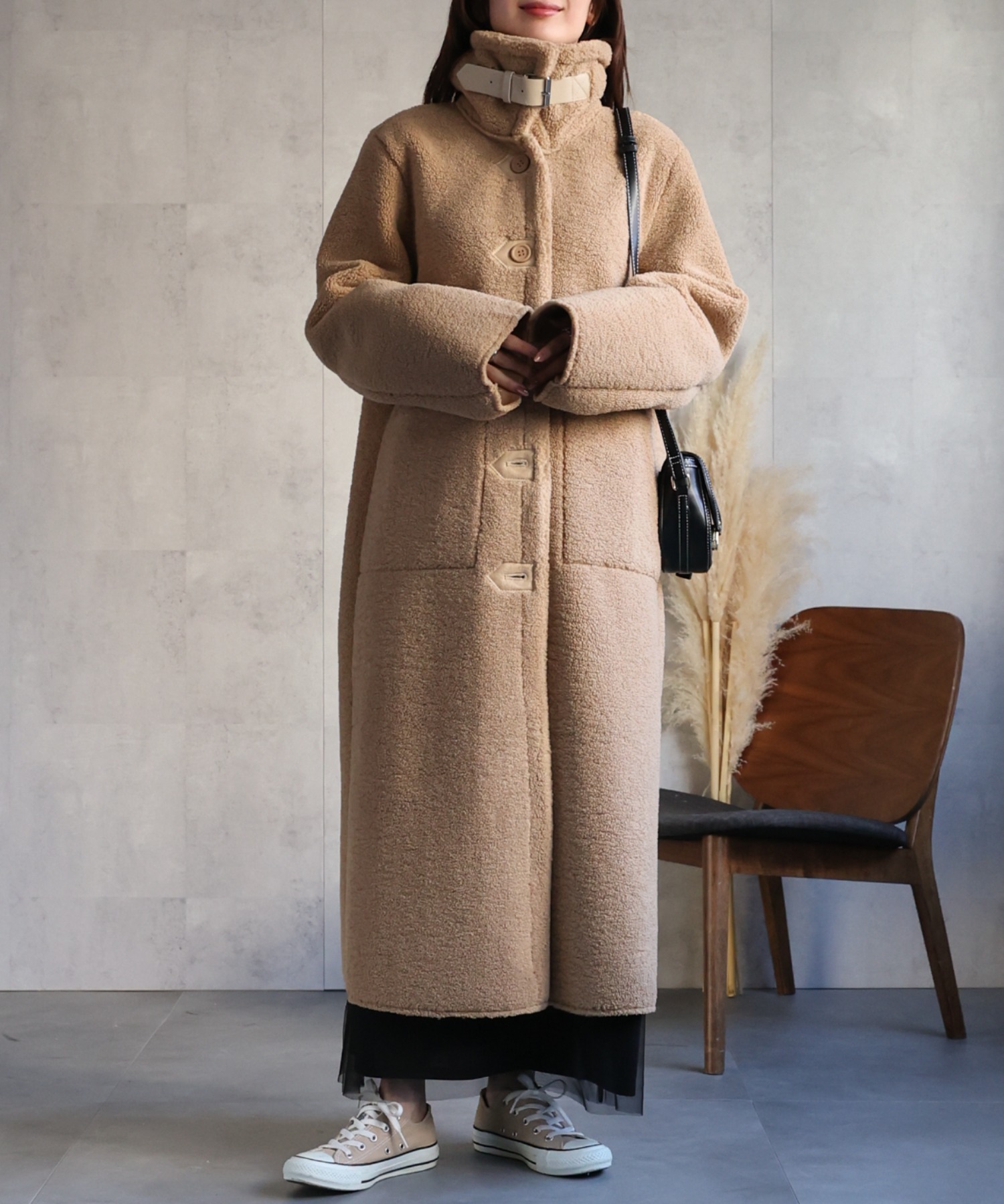 model：162cm 着用サイズ：F