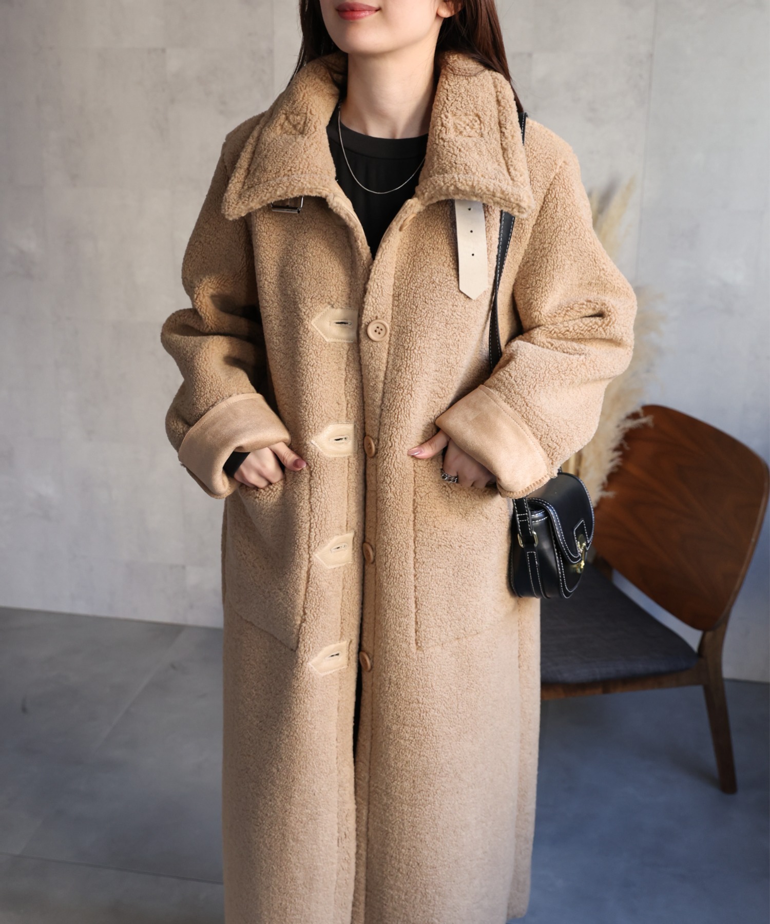 model：162cm 着用サイズ：F