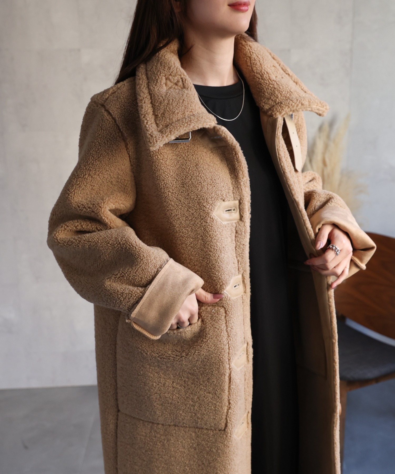 model：162cm 着用サイズ：F