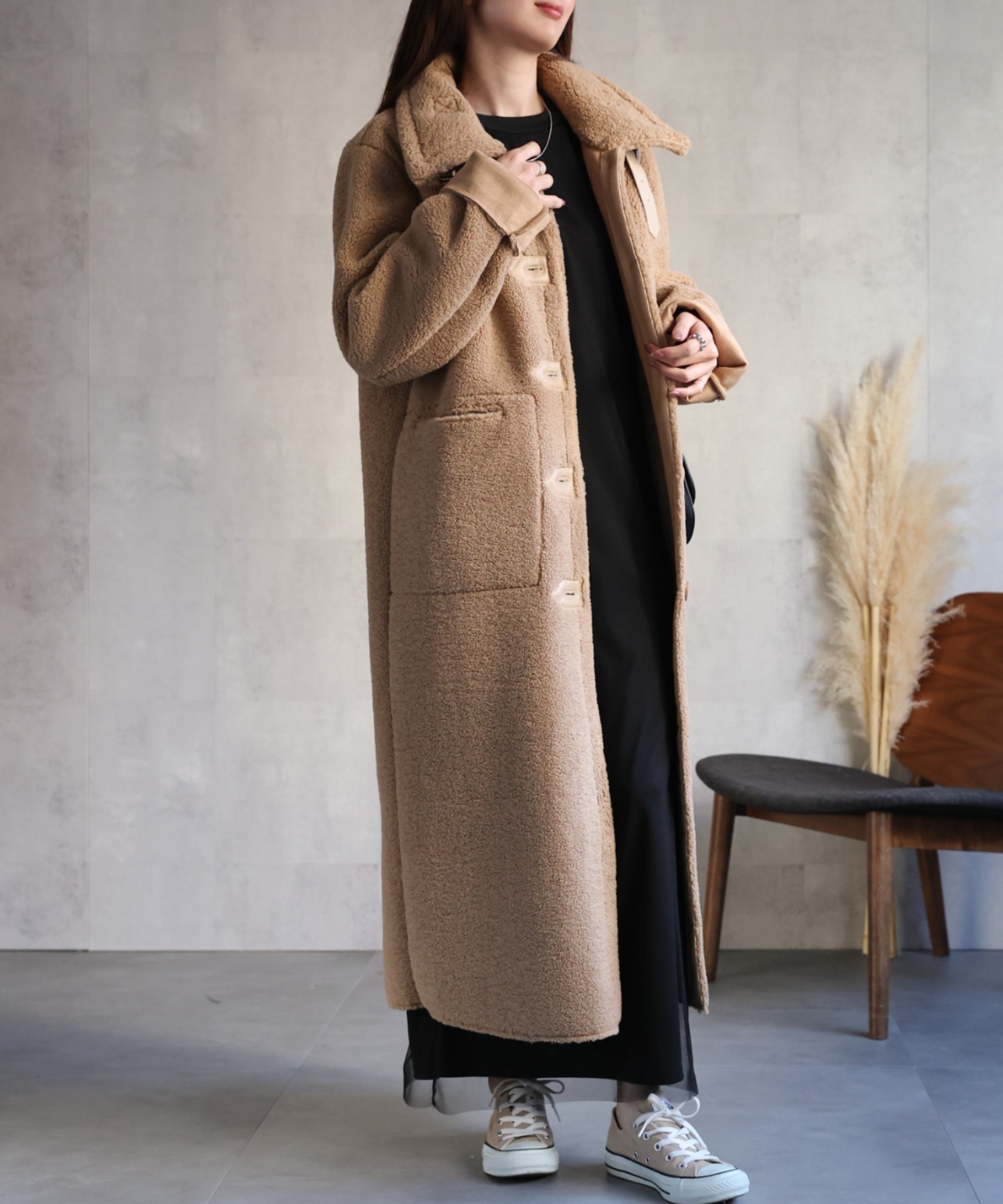 model：162cm 着用サイズ：F