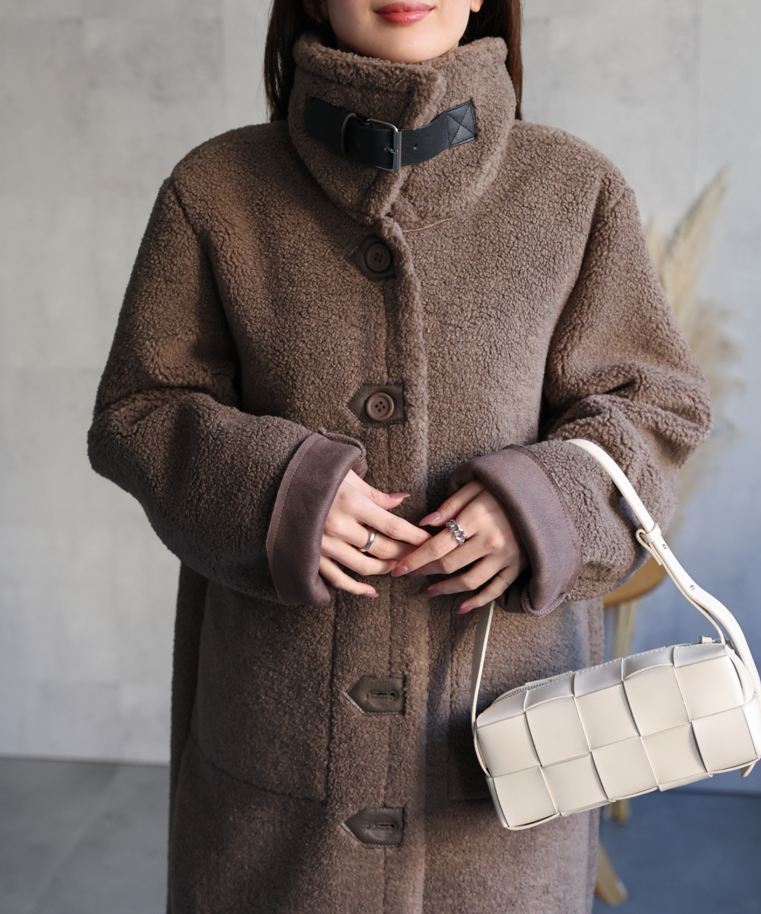 model：162cm 着用サイズ：F