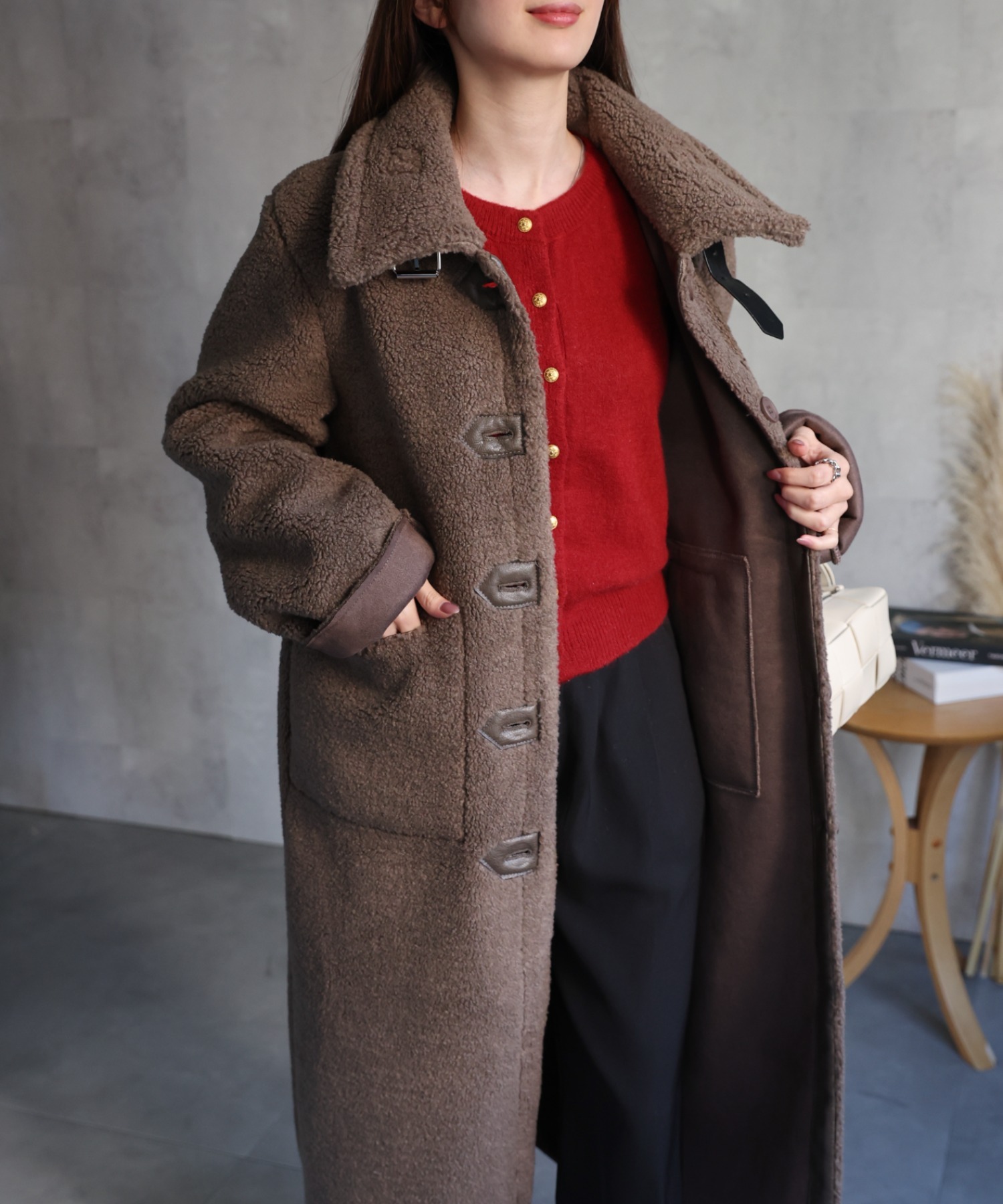 model：162cm 着用サイズ：F