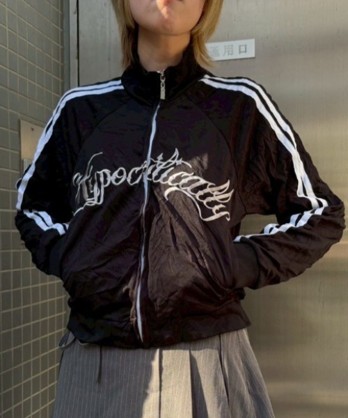 A'GEM/9 × .kom『A'gem/エージェム』Cropped Line Track Jacket /短丈
