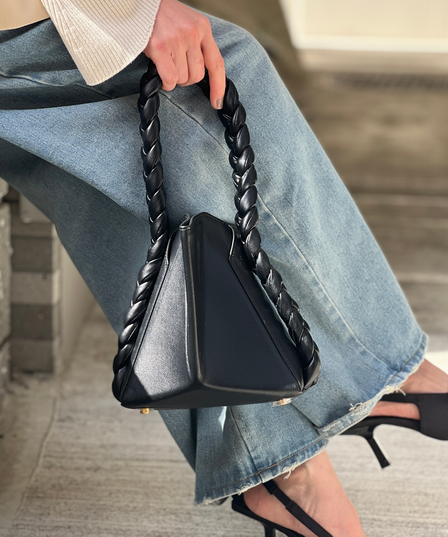 chuclla】【2022/SS】Crochet handle deformation bag cha22s003