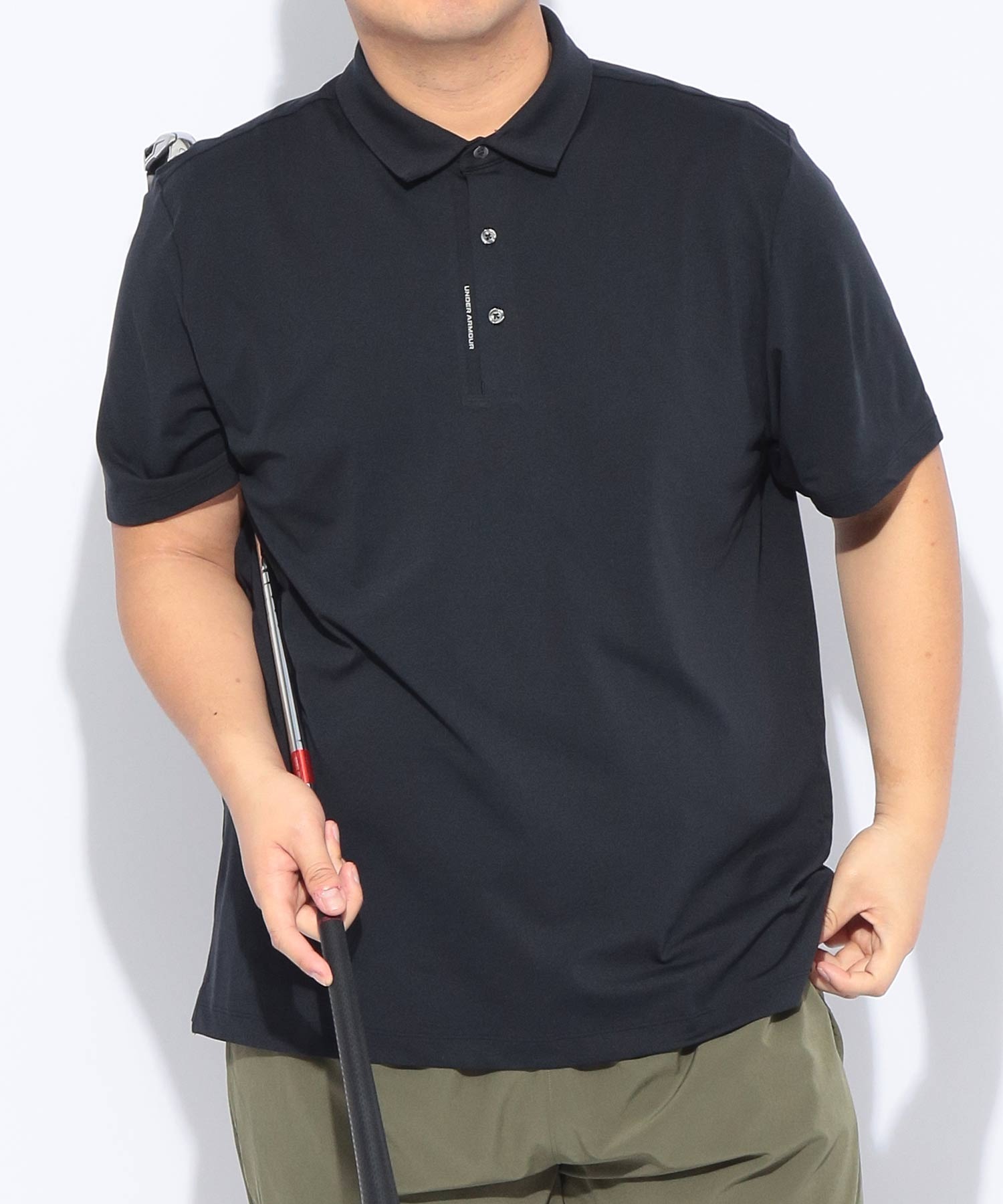 Under Armour футболка-поло мужская с коротким рукавом GOLF LOOSE UPF50 большая размерная сетка