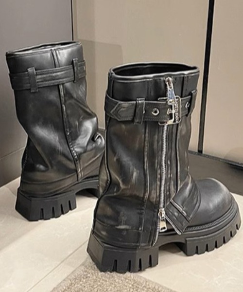 A'GEM/9 × .kom 『.KOM/ドットケーオーエム』 ジップブーツ .KOM