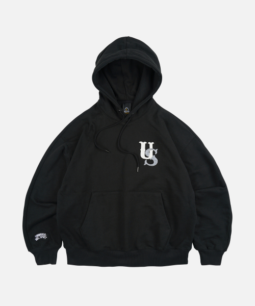 US LOGO PULLOVER HOODY — чёрный
