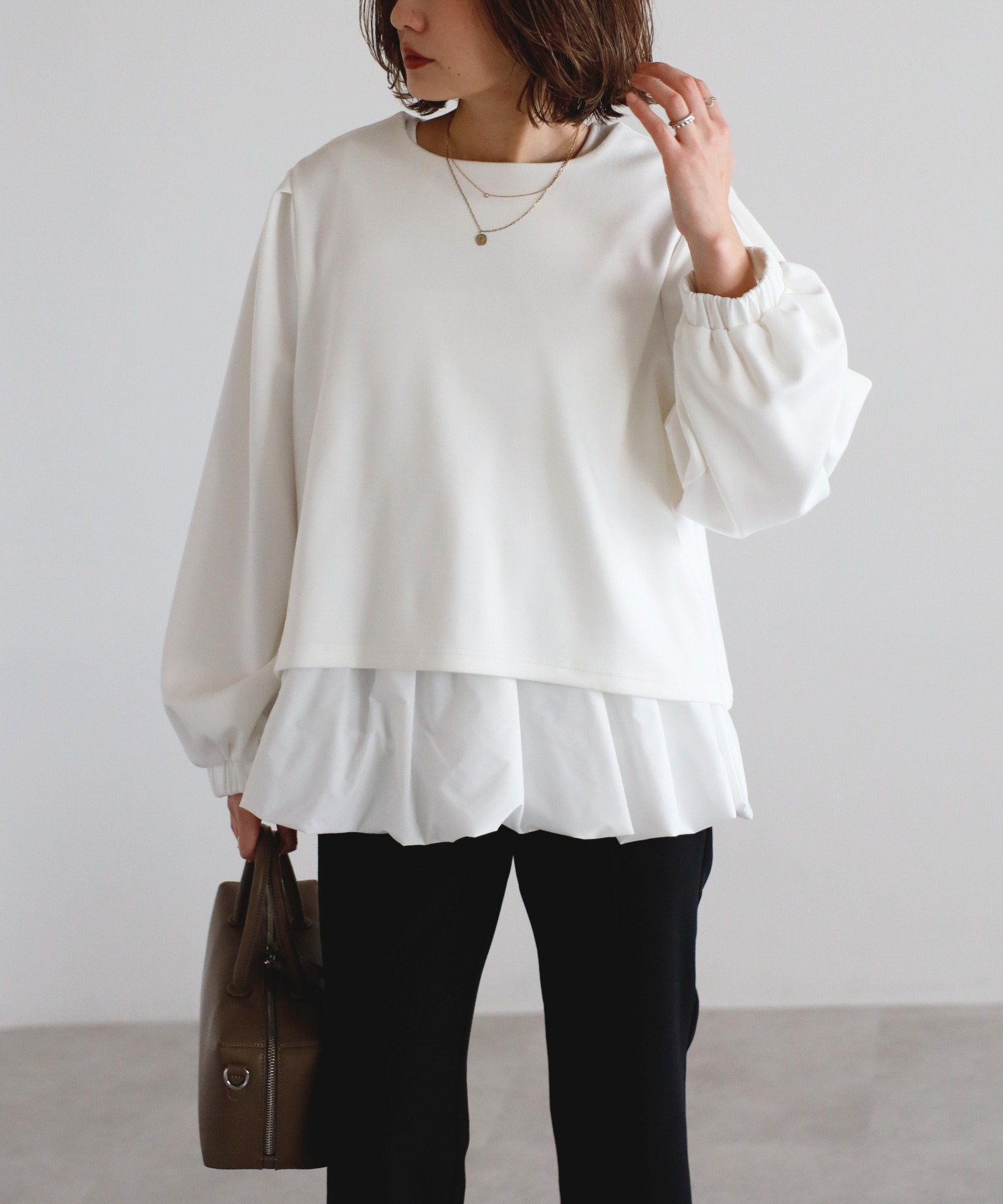 model：H158 着用サイズ：FREE