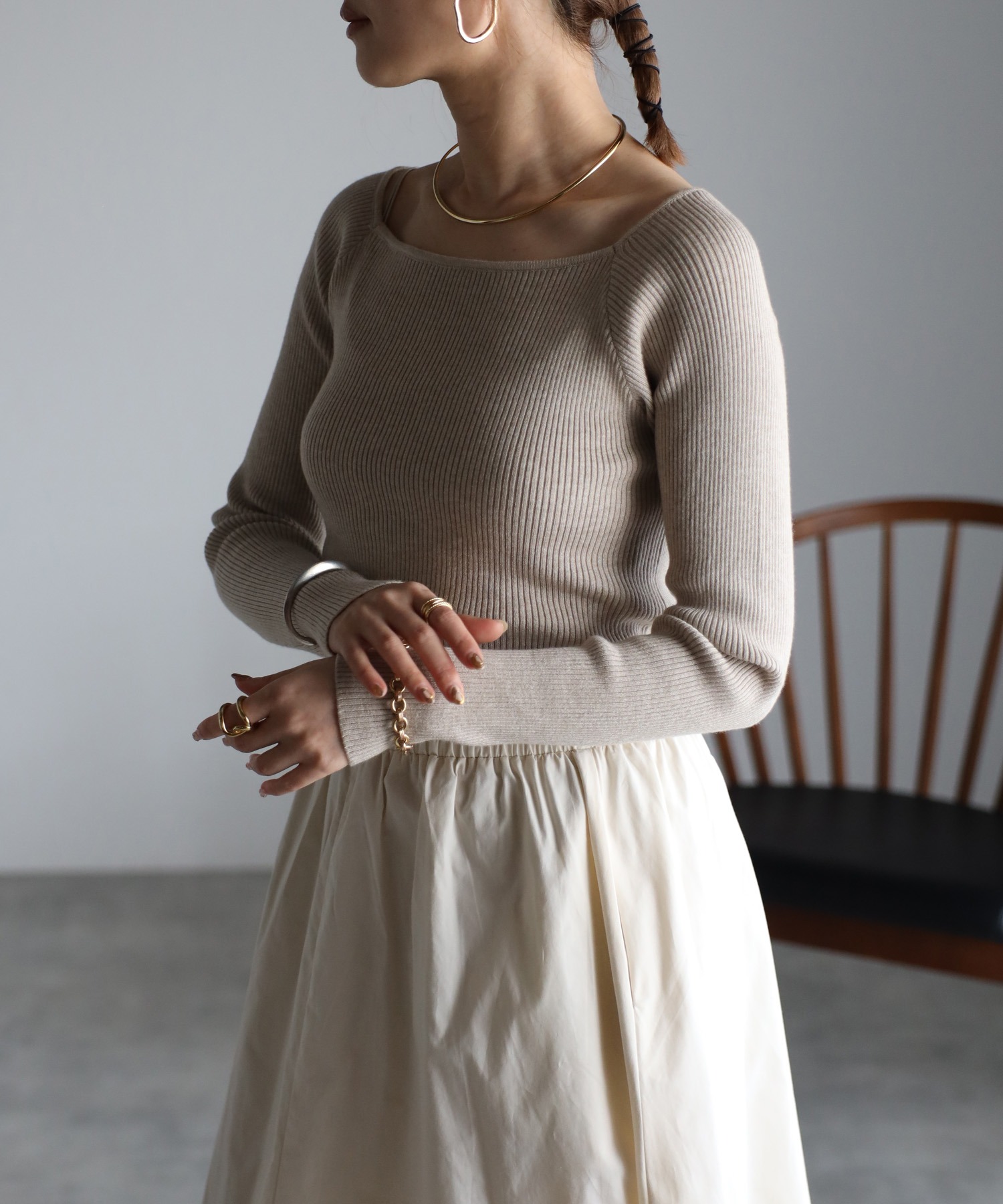 model：H158 着用サイズ：FREE