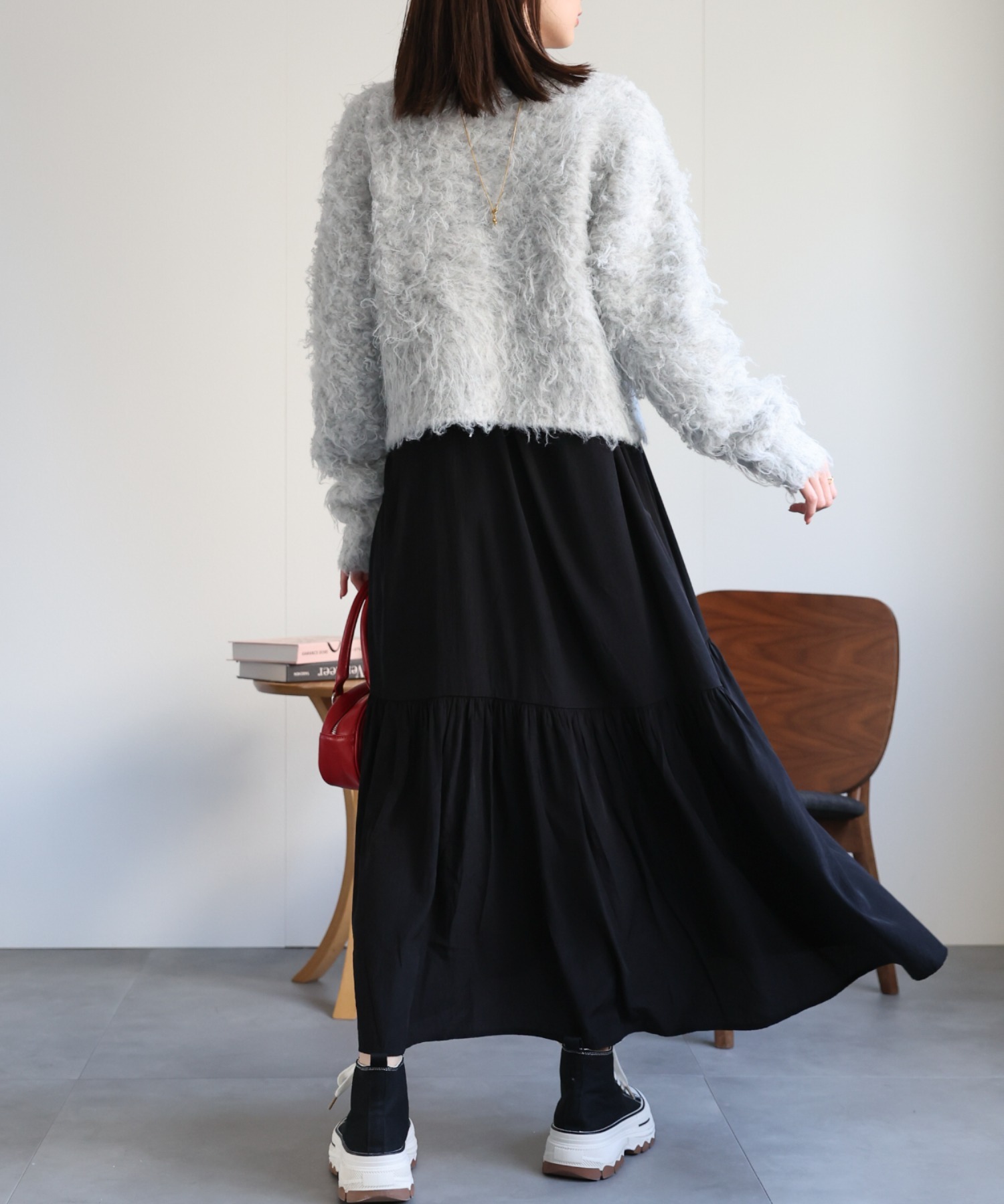 model：162cm 着用サイズ：F