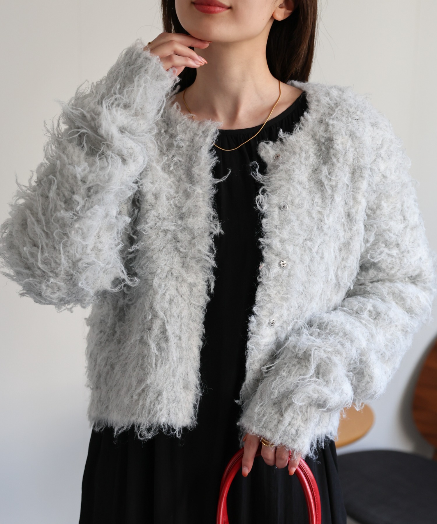 model：162cm 着用サイズ：F