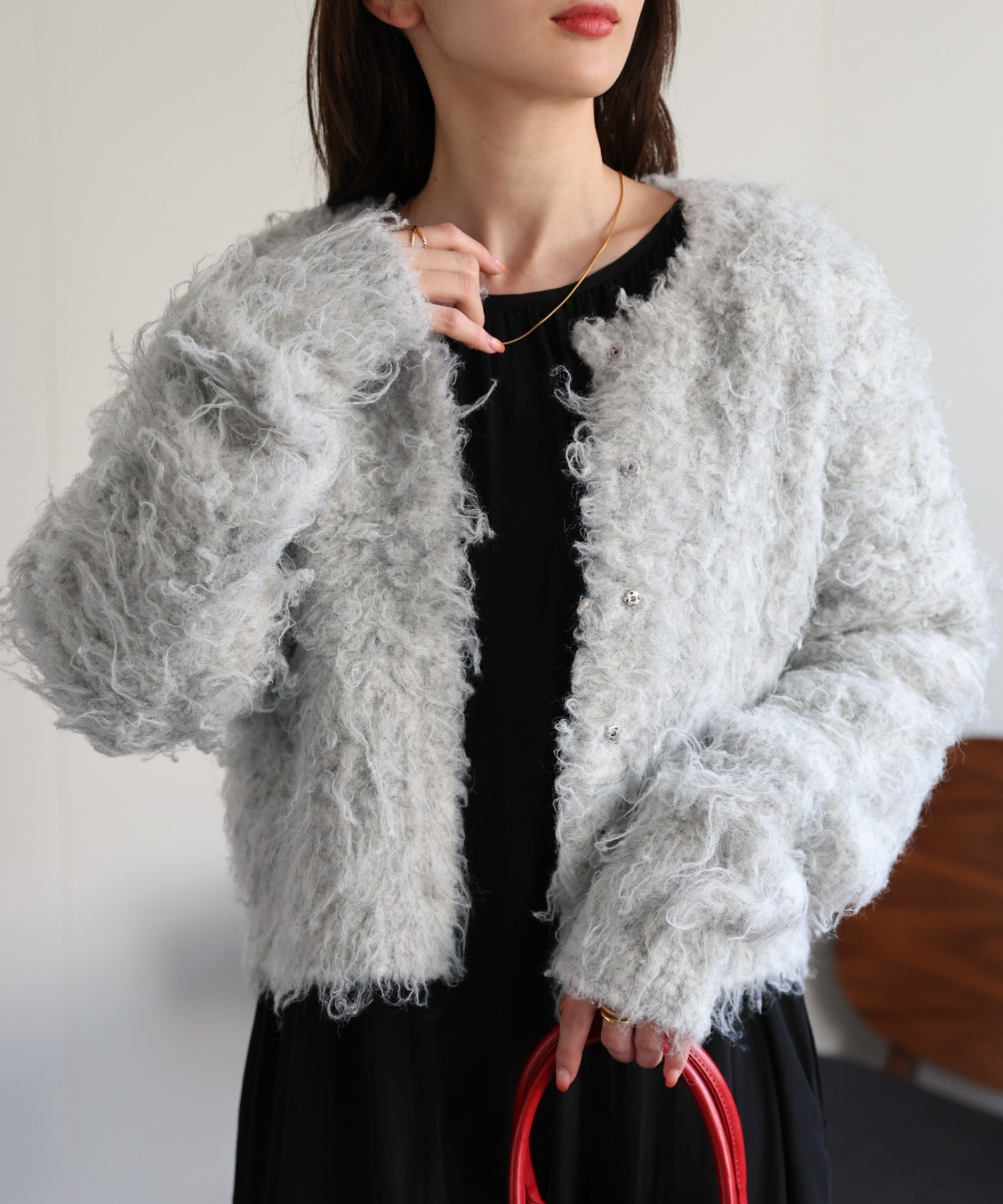 model：162cm 着用サイズ：F