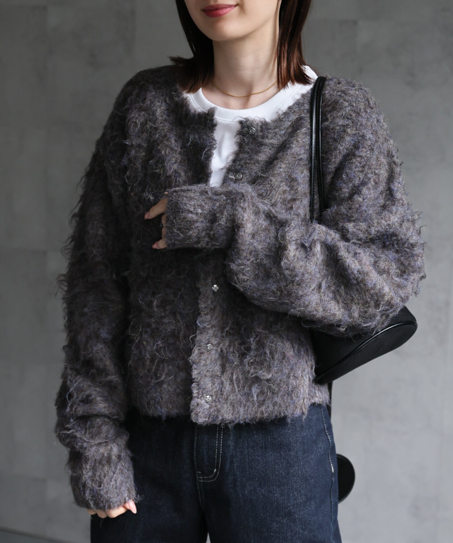 新色：ブラウン系
model：162cm 着用サイズ：F