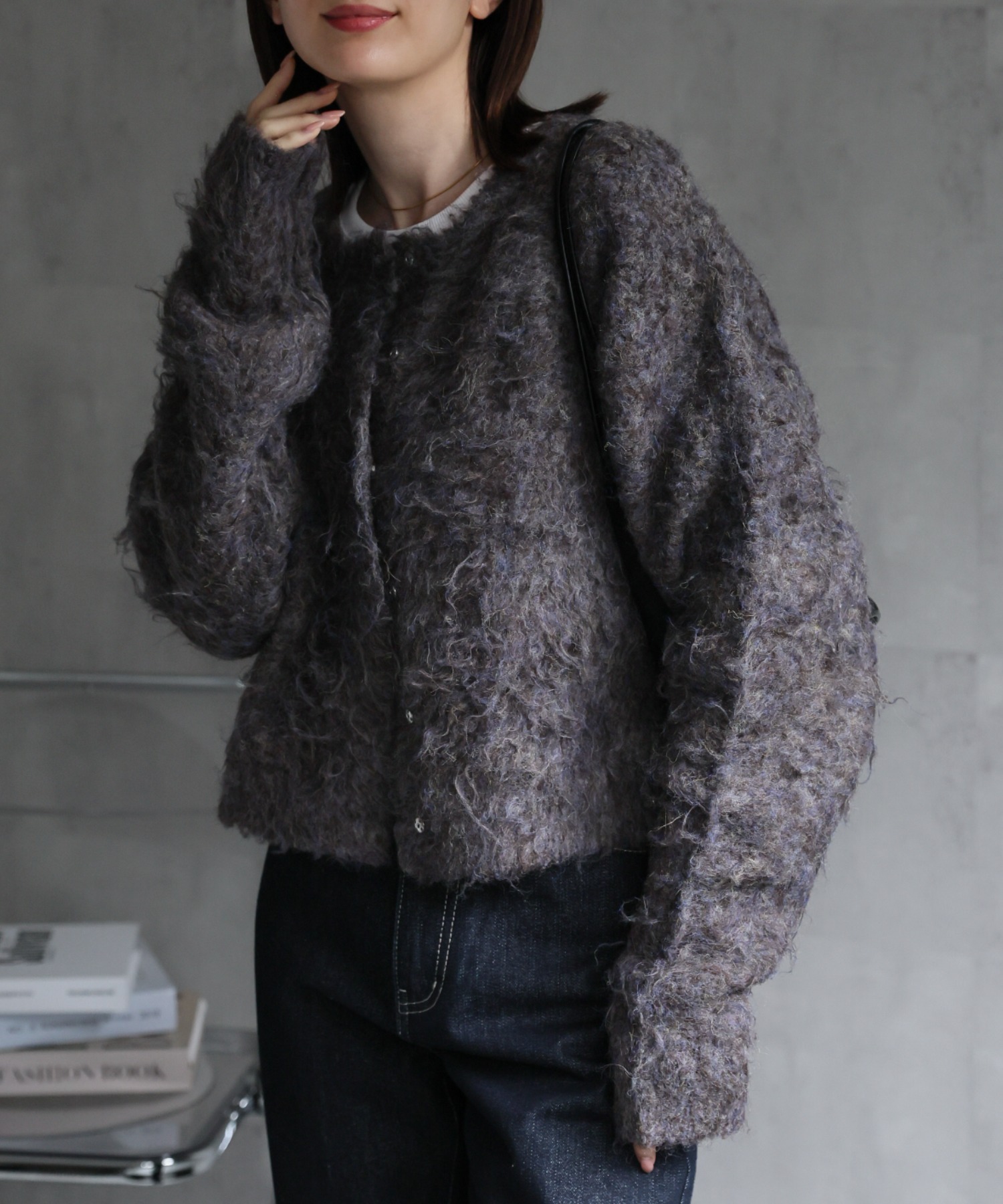 新色：ブラウン系
model：162cm 着用サイズ：F