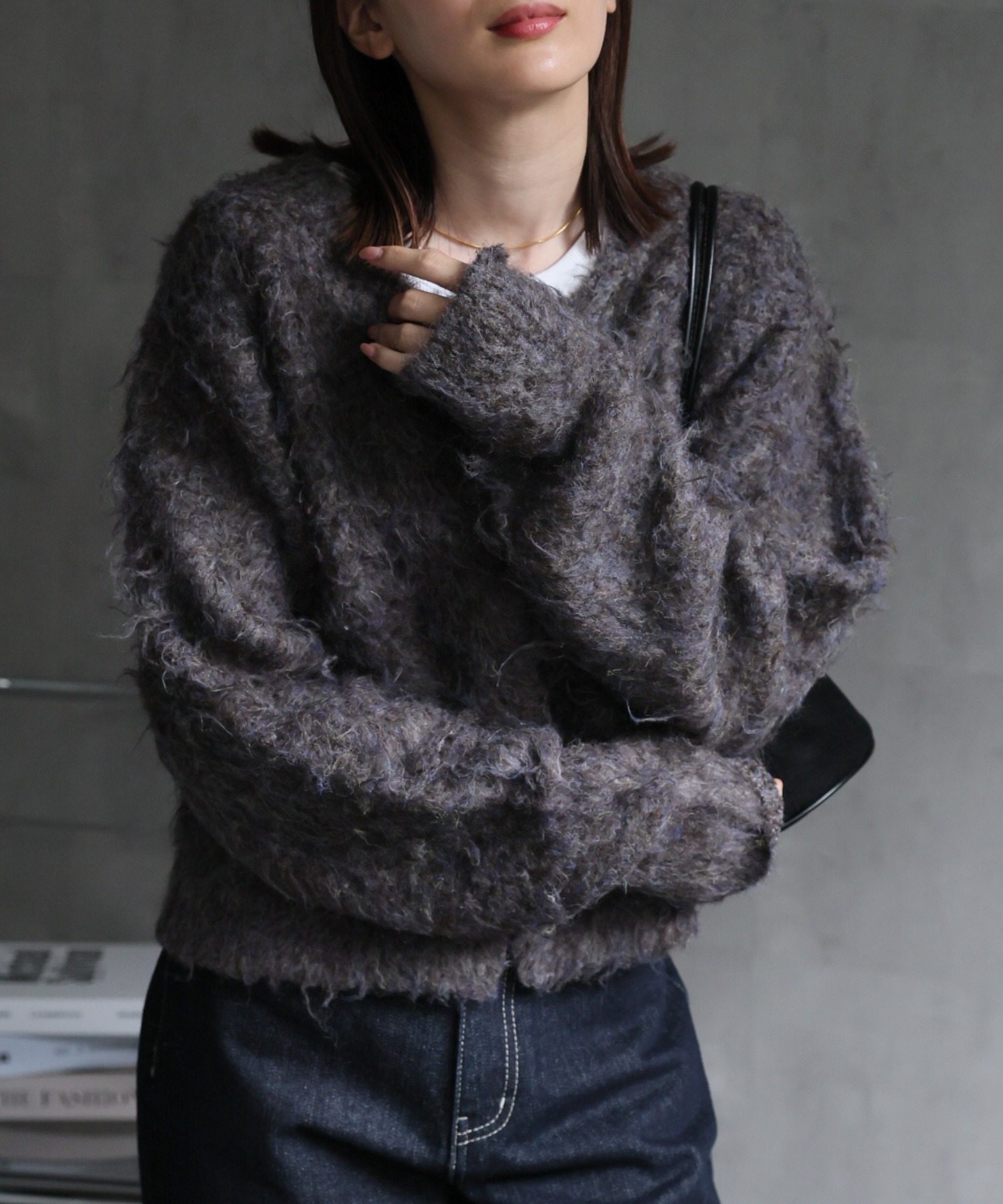 新色：ブラウン系
model：162cm 着用サイズ：F