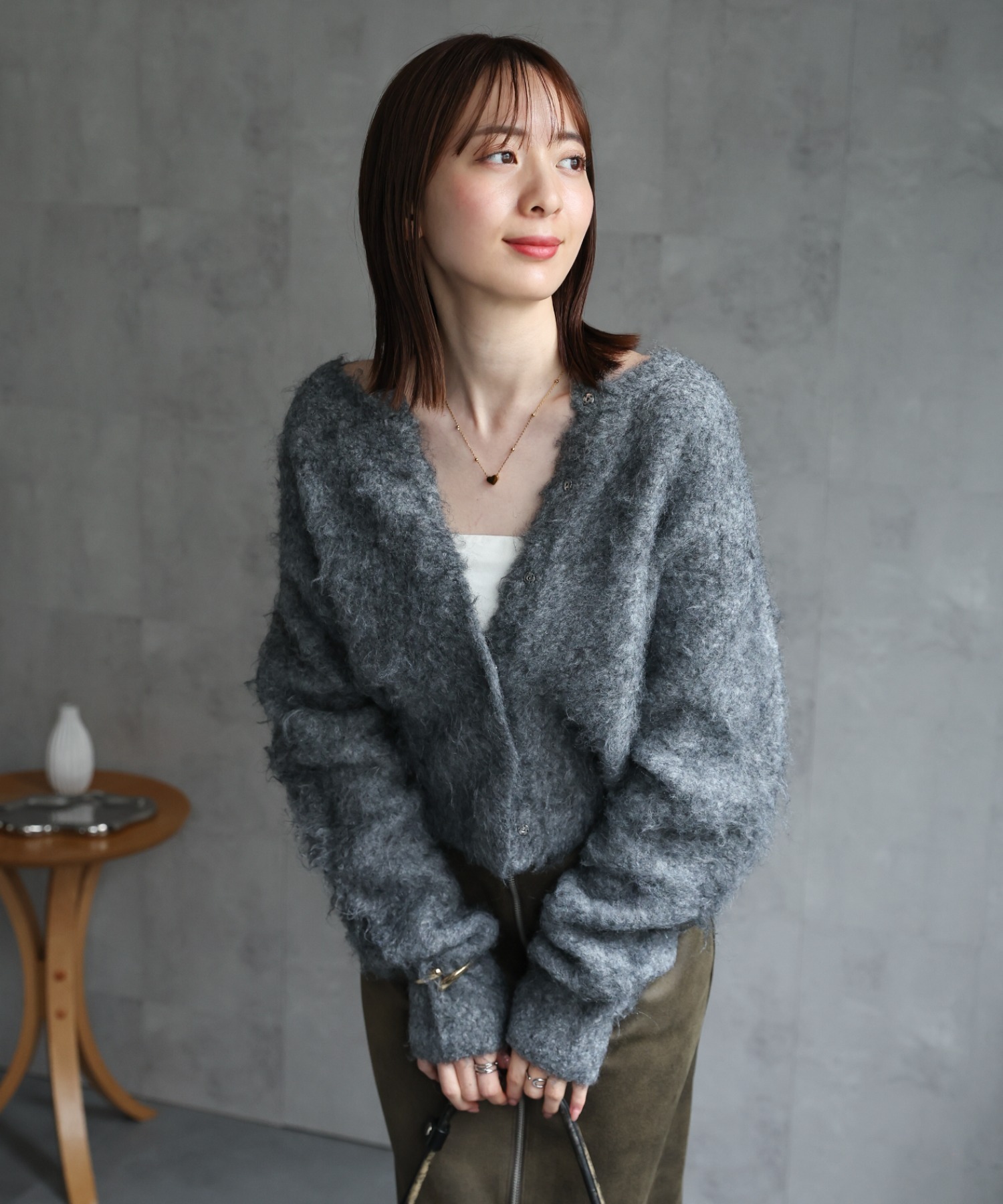 model：162cm 着用サイズ：F