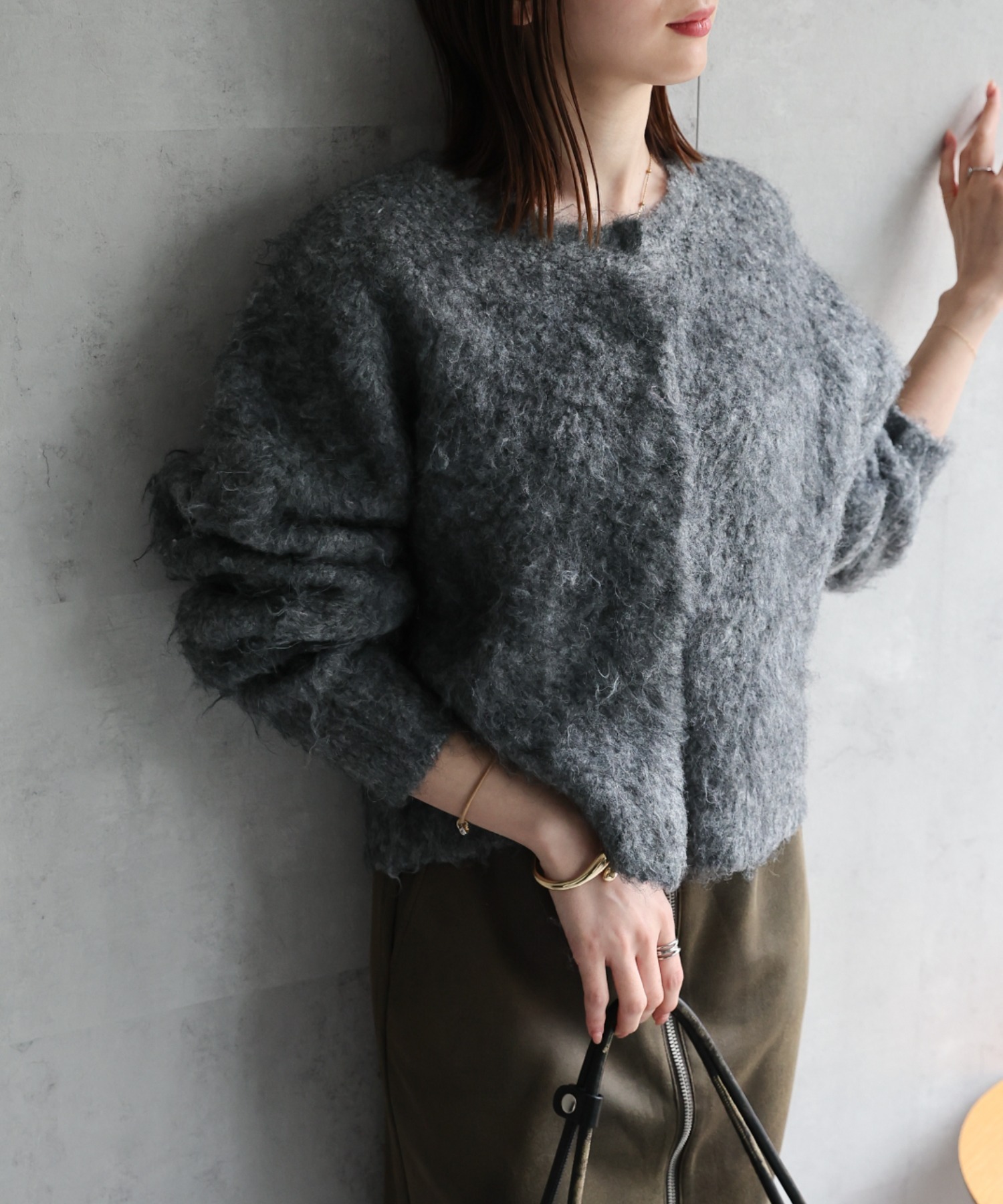 model：162cm 着用サイズ：F