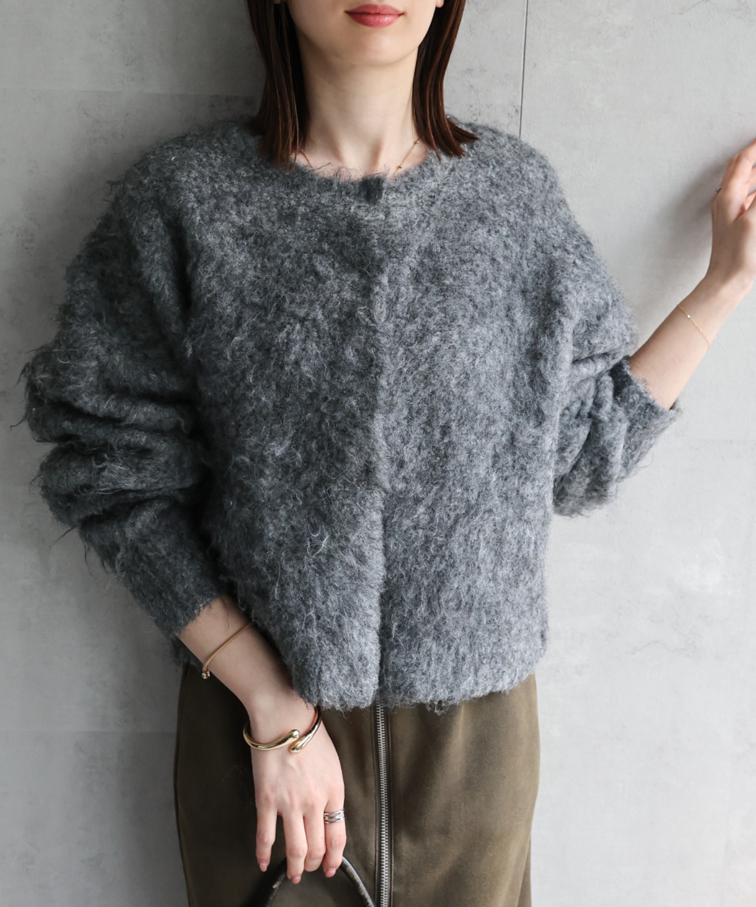 model：162cm 着用サイズ：F