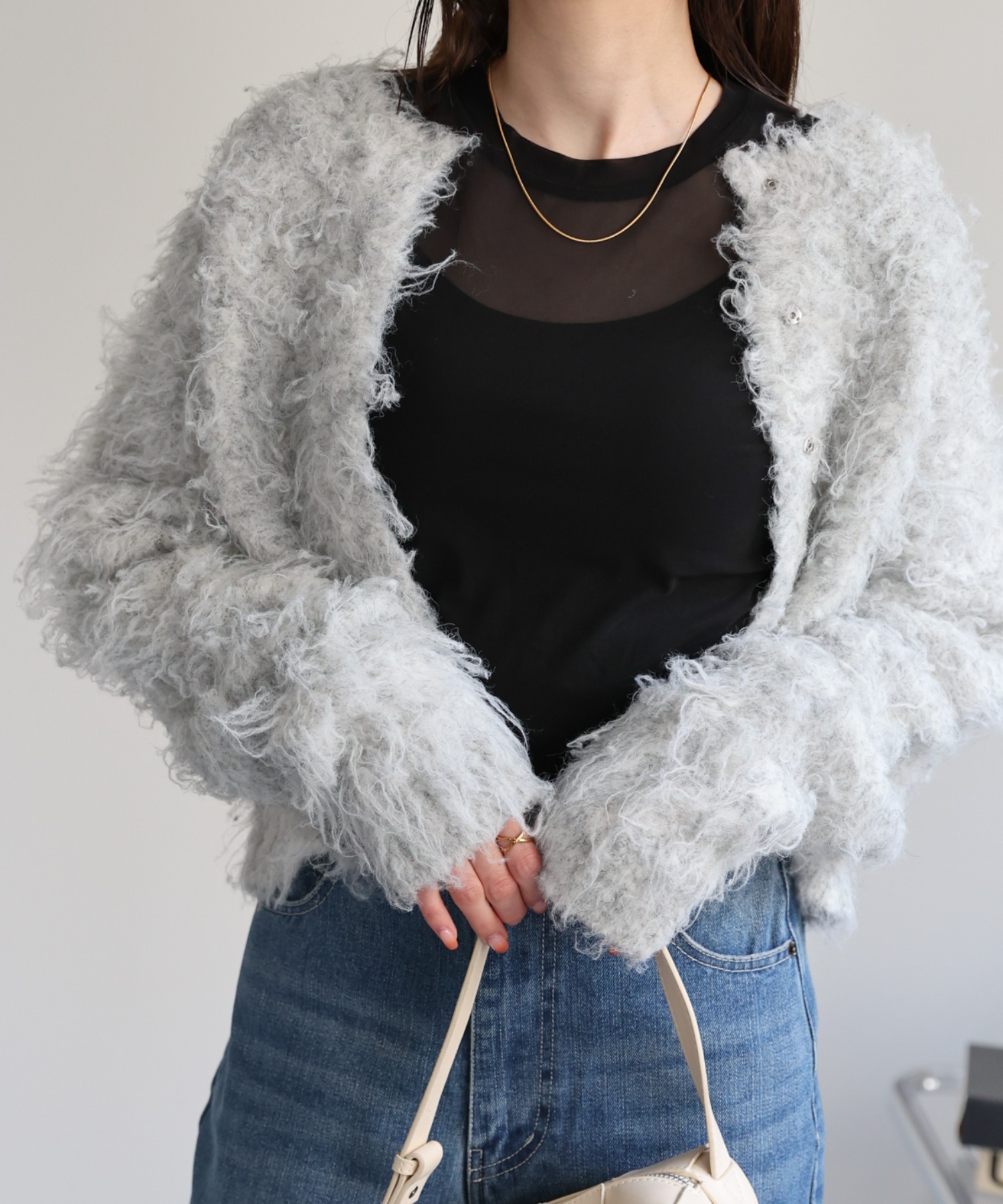 model：162cm 着用サイズ：F