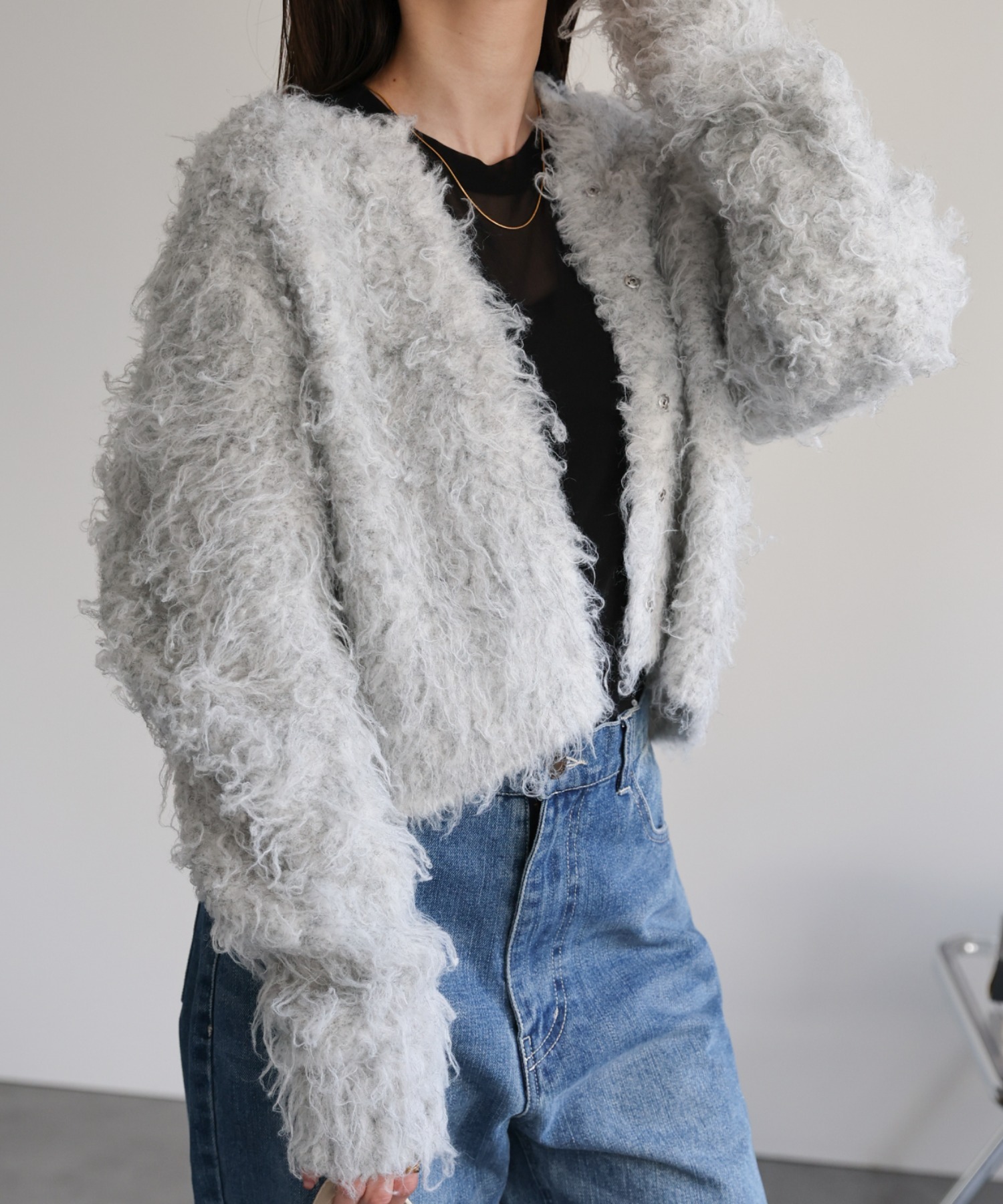 model：162cm 着用サイズ：F